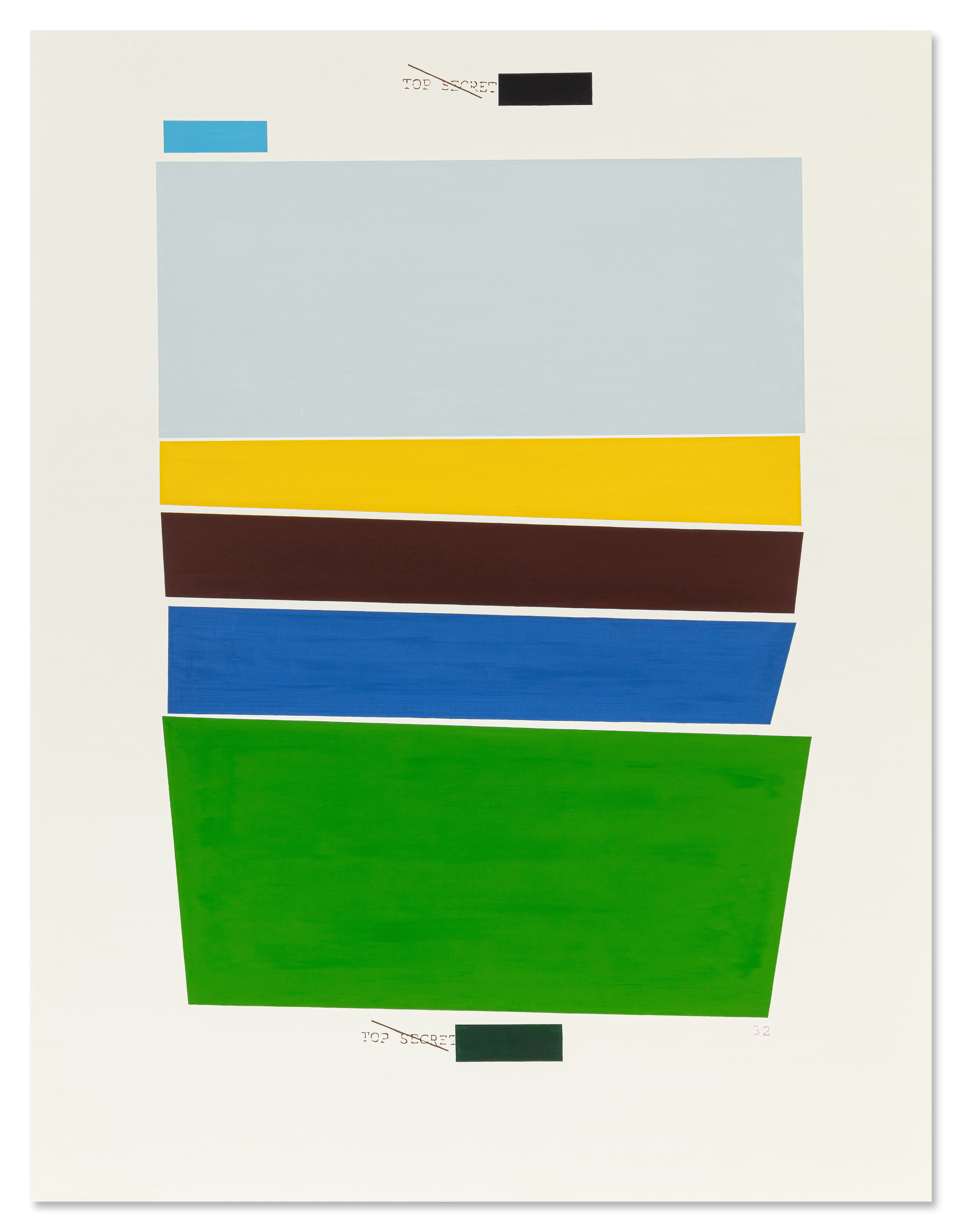 Jenny Holzer — TOP SECRET, blue