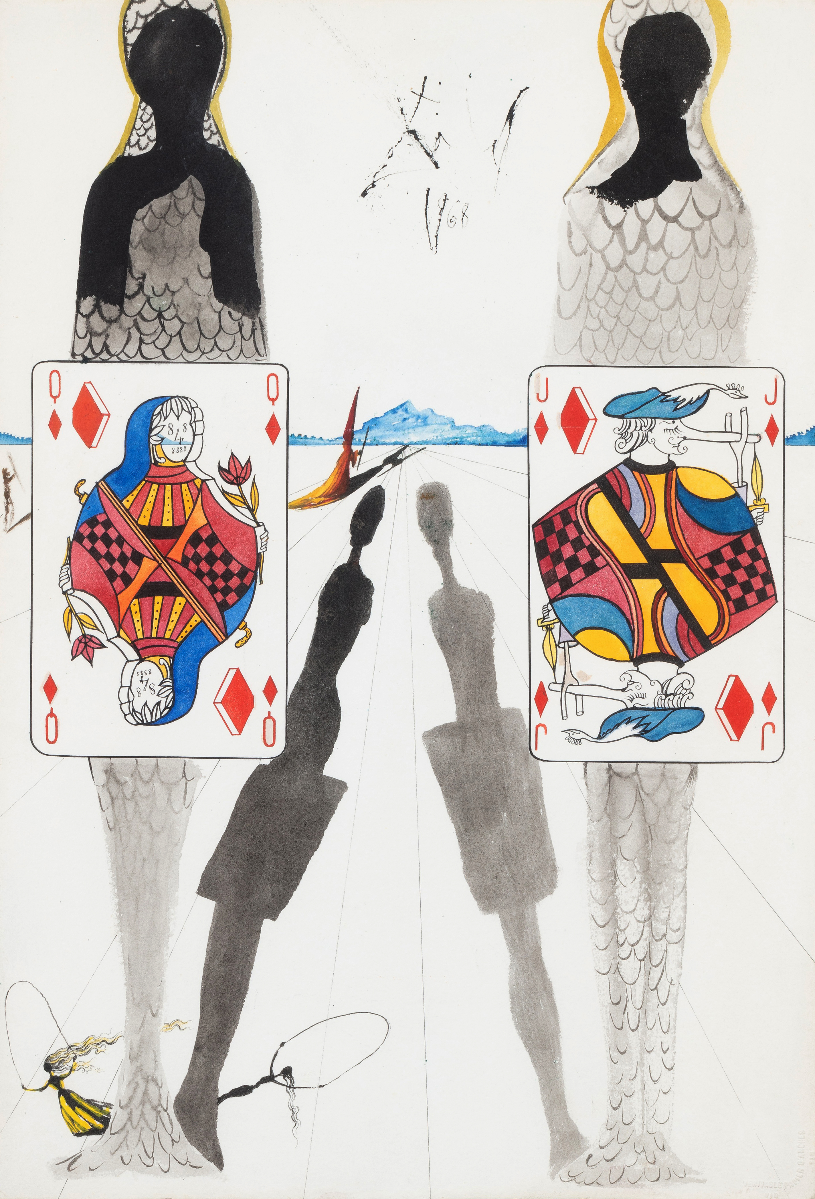 Salvador Dalí — Le Terrain de croquet de la reine