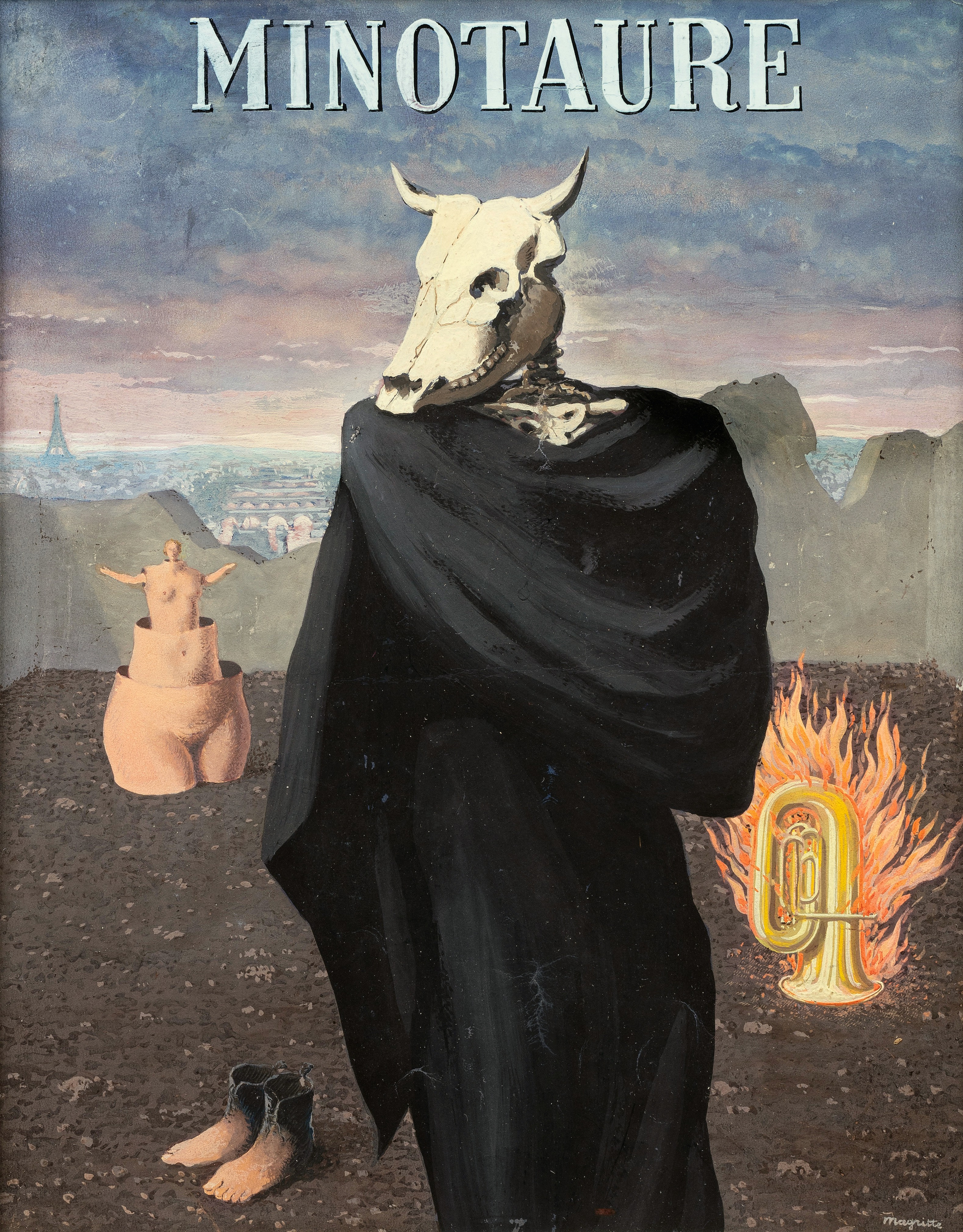 René Magritte — Minotaure (Projet de couverture)