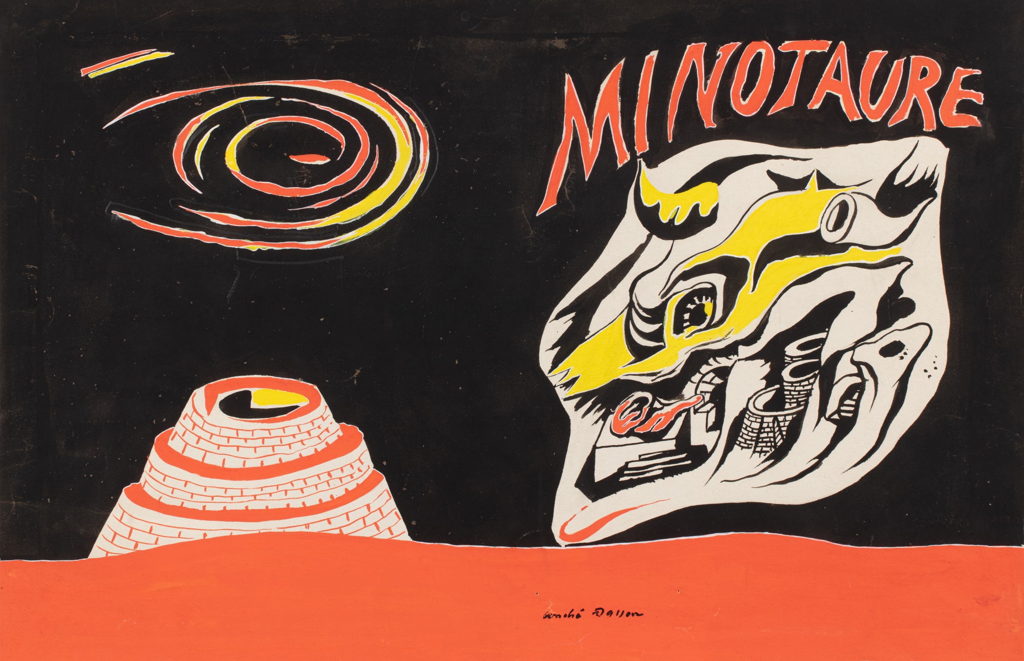 André Masson — Minotaure (Projet de couverture)