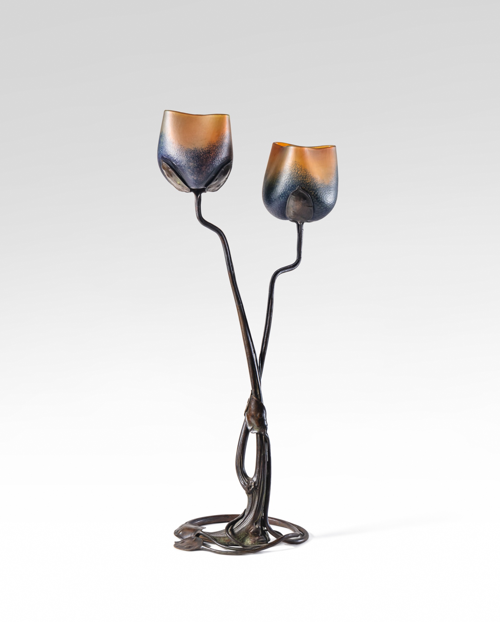 Louis Majorelle et Daum — Lampe Monnaie-du-pape