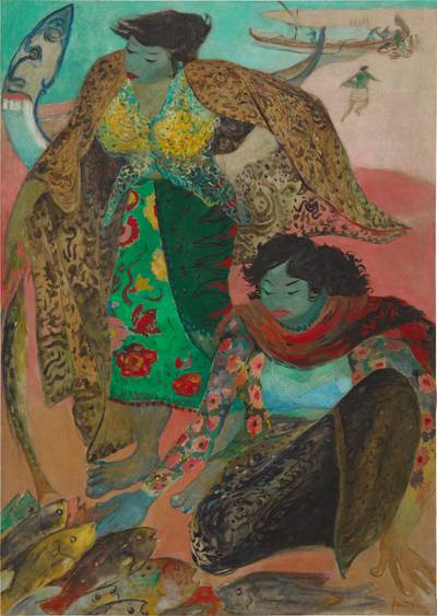 Women Buying Fish Along the Beach 海邊買魚的女人