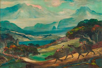 Landscape with Buffaloes 風景與水牛