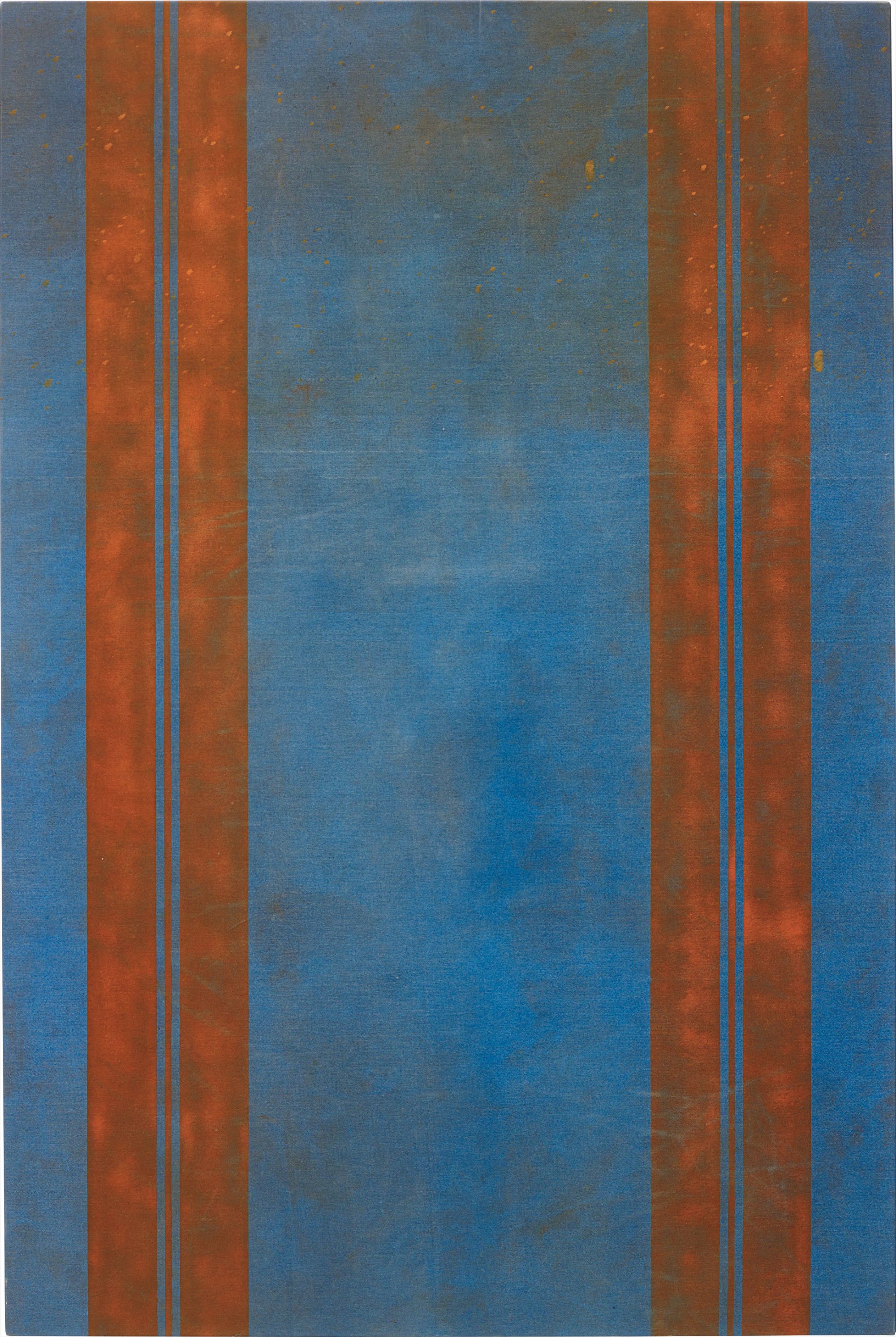 primer, house paint, white spirit on canvas