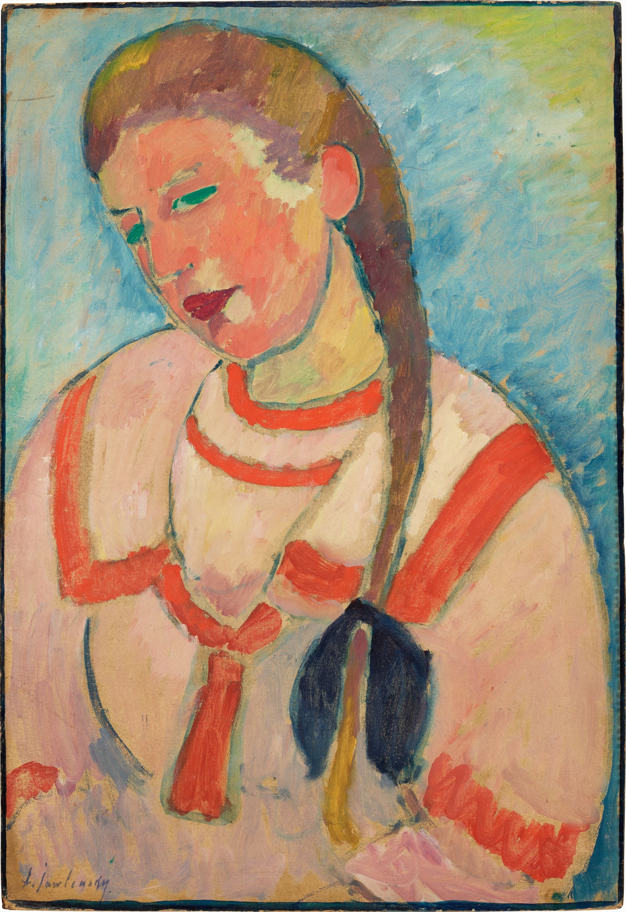 Alexej Jawlensky — Junges Madchen Mit Zopf