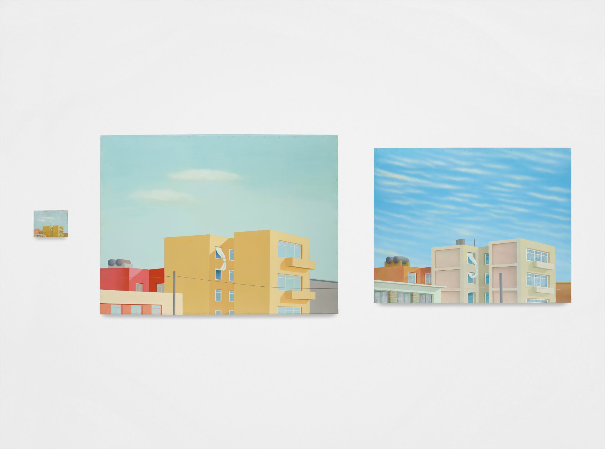 Francis Alÿs — Cityscapes - (con sabana), (Triptych: Francis - Juan Garcia - Emilio Rivera)