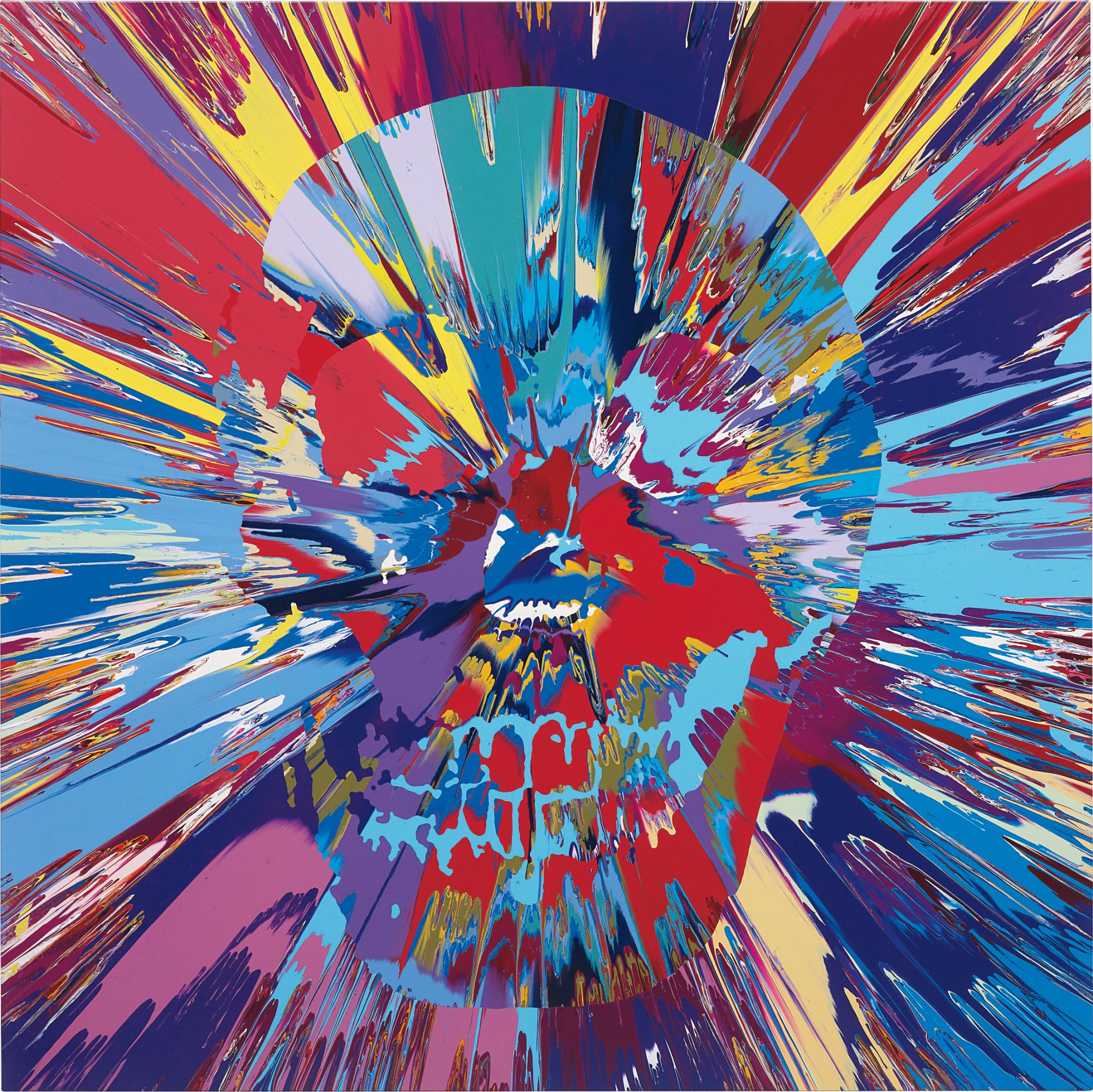 Damien Hirst — Beautiful Mider Intense Cathartic Painting (with Extra Inner Beauty)