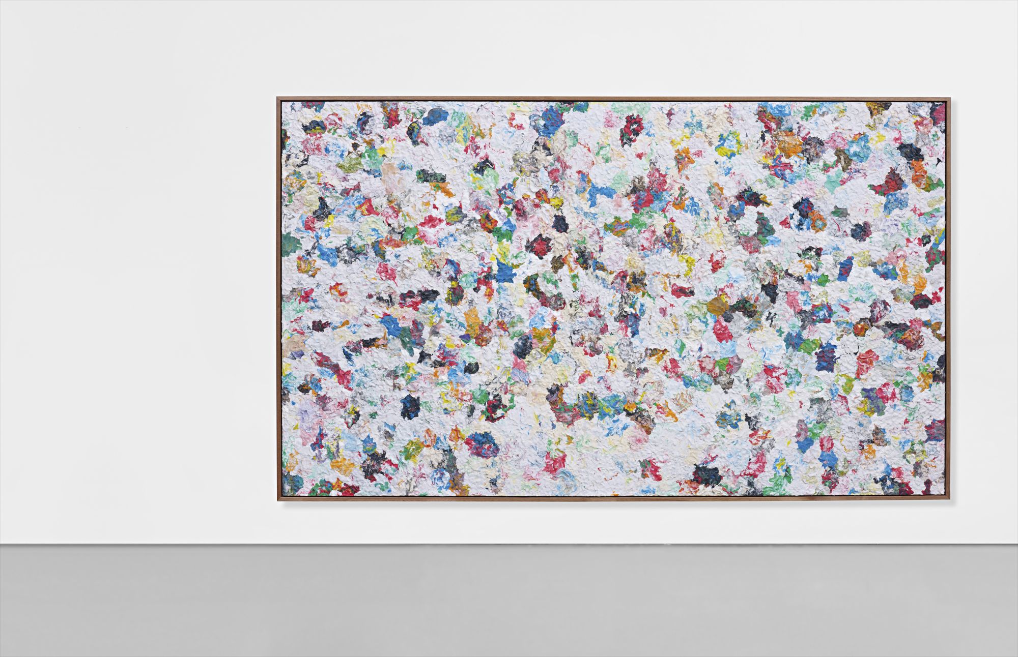 plasticine on wood in artist's wooden frame