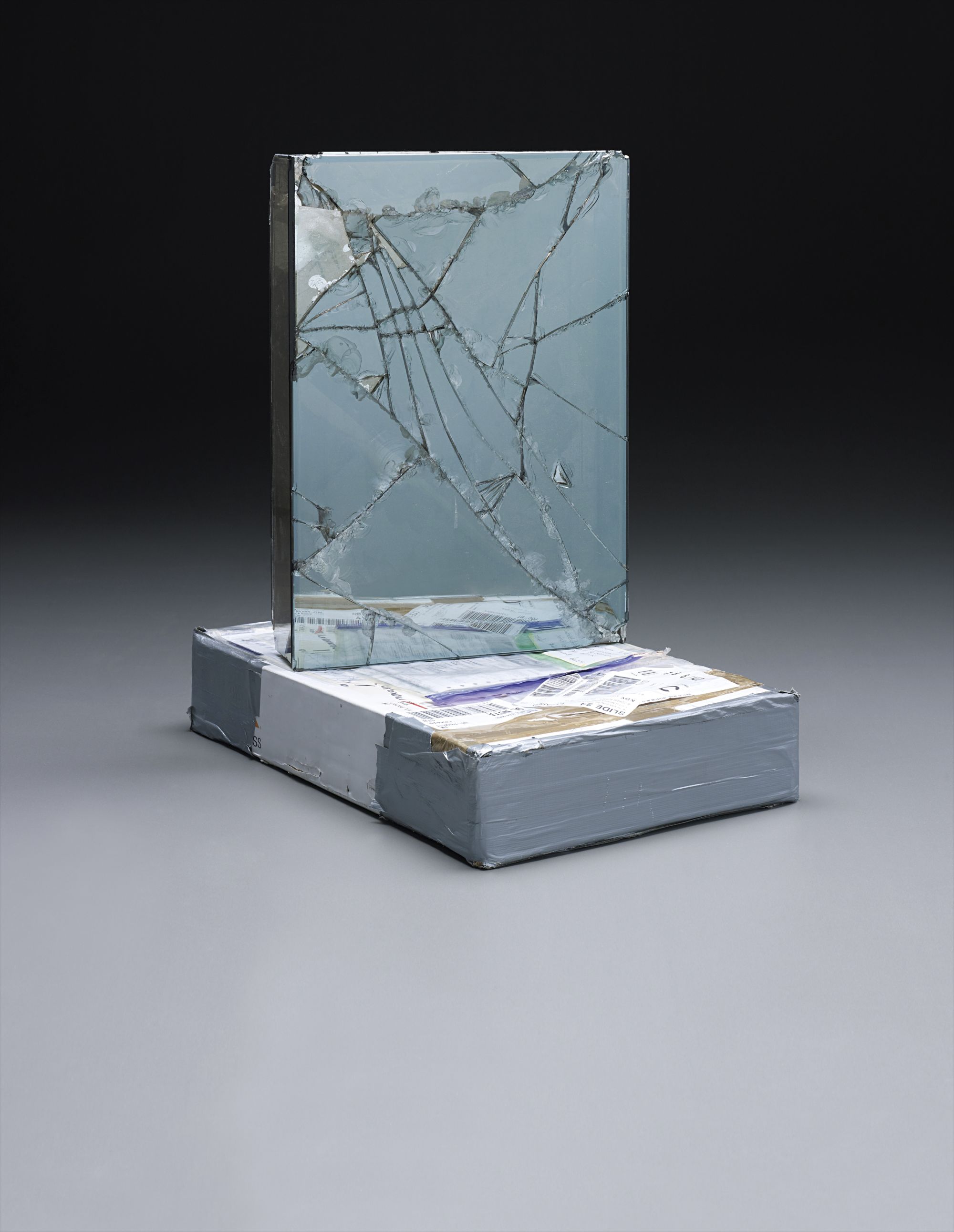 Walead Beshty — FedEx Large Box, Priority Overnight, Los Angeles–New York (Tracking No. 799801787460), New York–Berlin (Tracking No. 865264191816), Berlin–London (Tracking No. 871691449968)