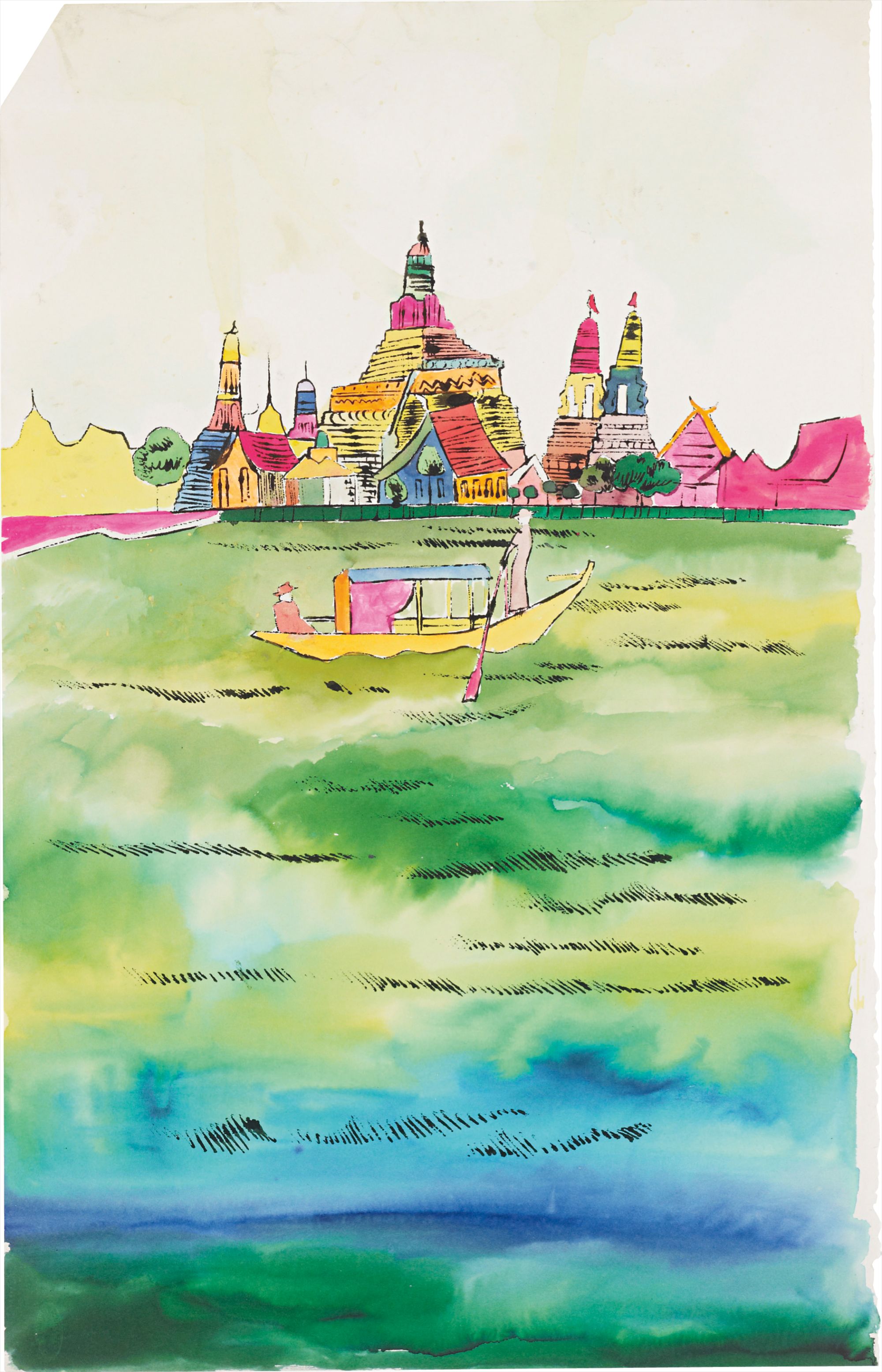 Andy Warhol — Gondola with Two Figures