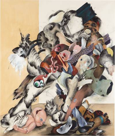 Iraqi-born Ahmed Alsoudani fled his home country during the first Gulf War, eventually claiming asylum in the United States. Taking his childhood experiences of war as inspiration, Alsoudani explores the subject of, and his concern with, contemporary conflict. A graduate of the prestigious Yale MFA program, Alsoudani represented Iraq in the 2013 Venice Biennale and has had solo shows in London, Los Angeles, New York and Berlin.