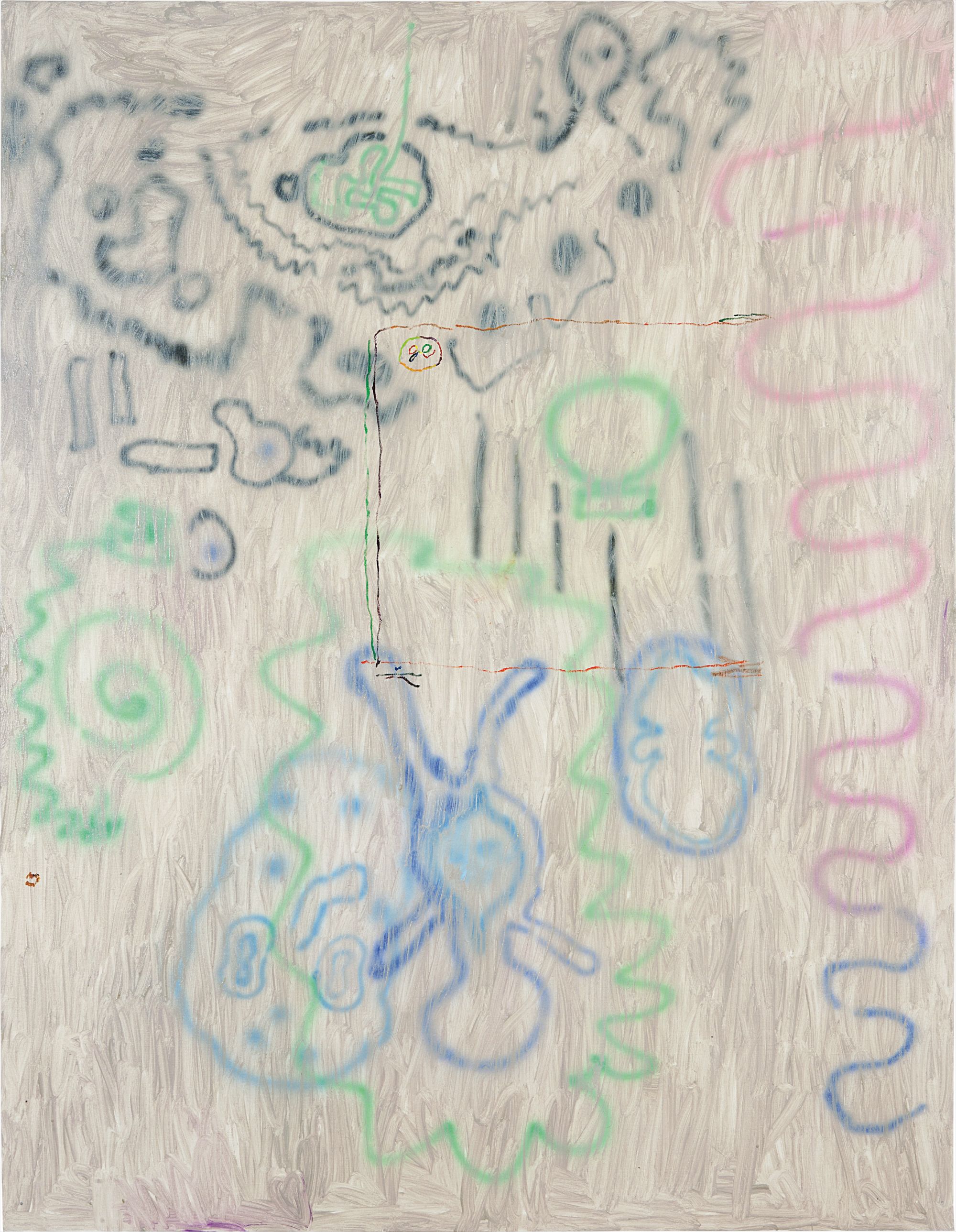 silver deposit on canvas