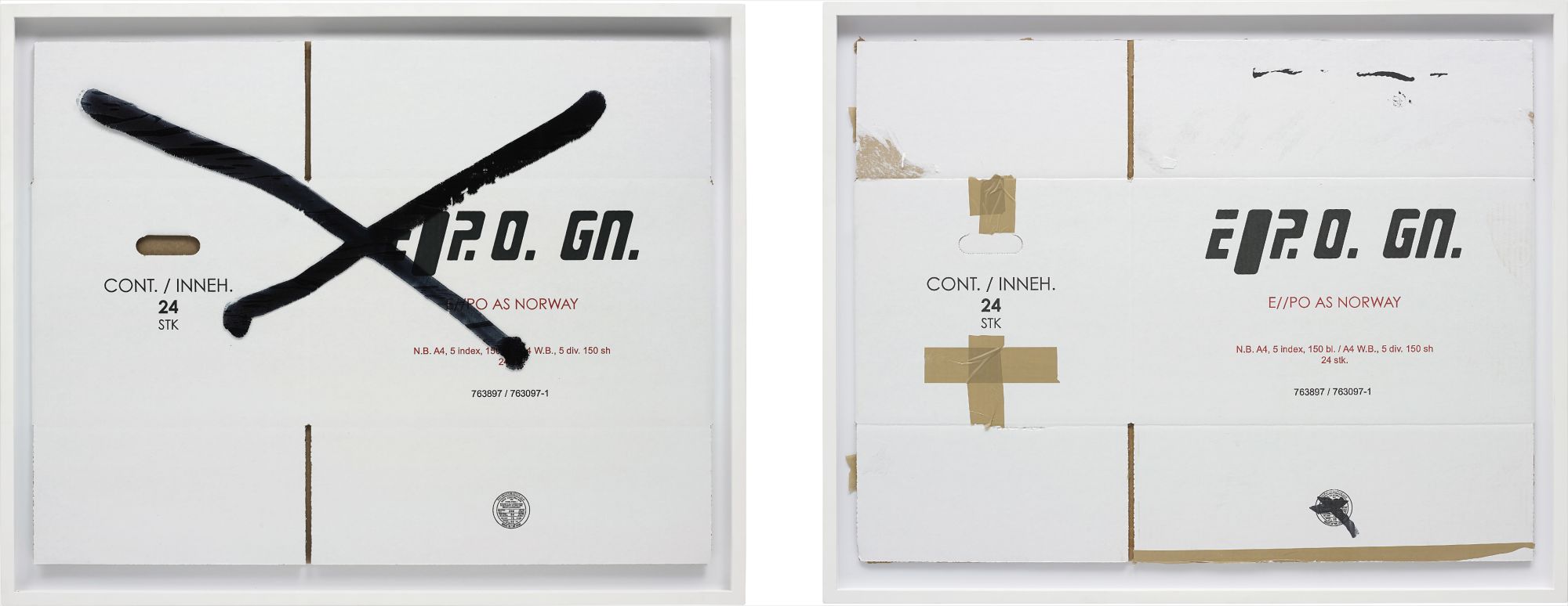 Two Works: (i) Flat Box 9; (ii) Flat Box 2