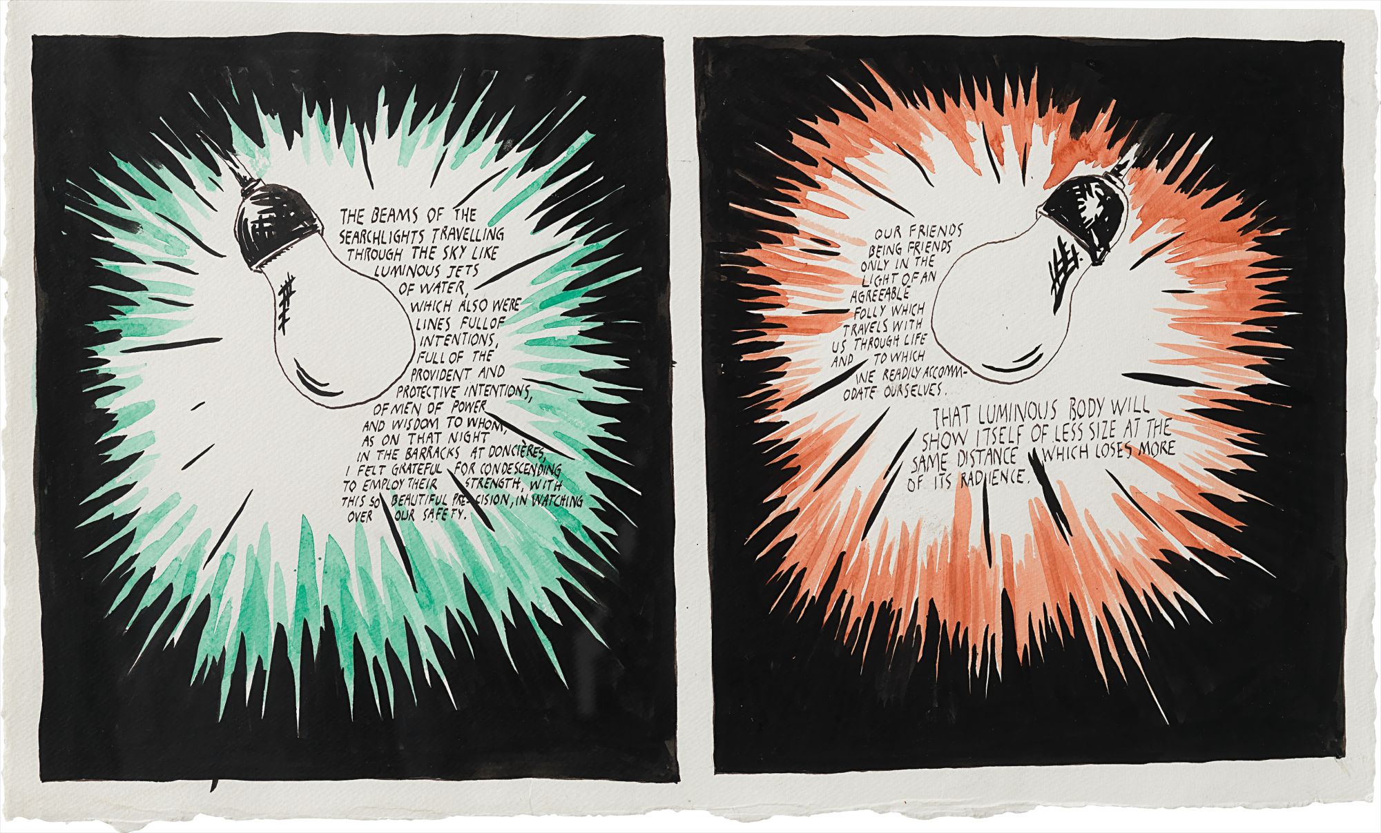 Raymond Pettibon — The Beams of the Searchlights