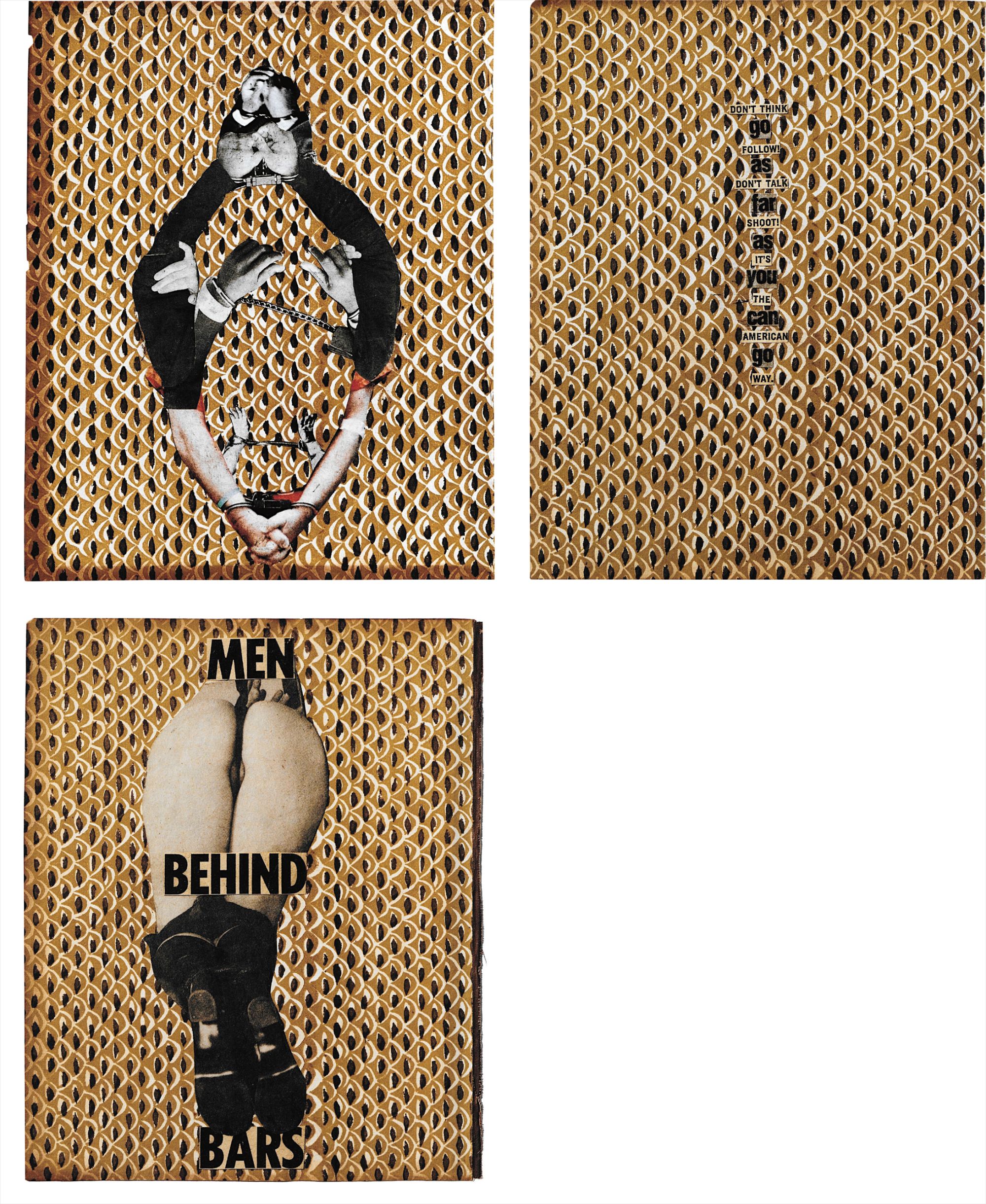 Dash Snow — three works: (i) Neverending (ii) Men Behind Bars (iii) Go AS Far as You Can Go