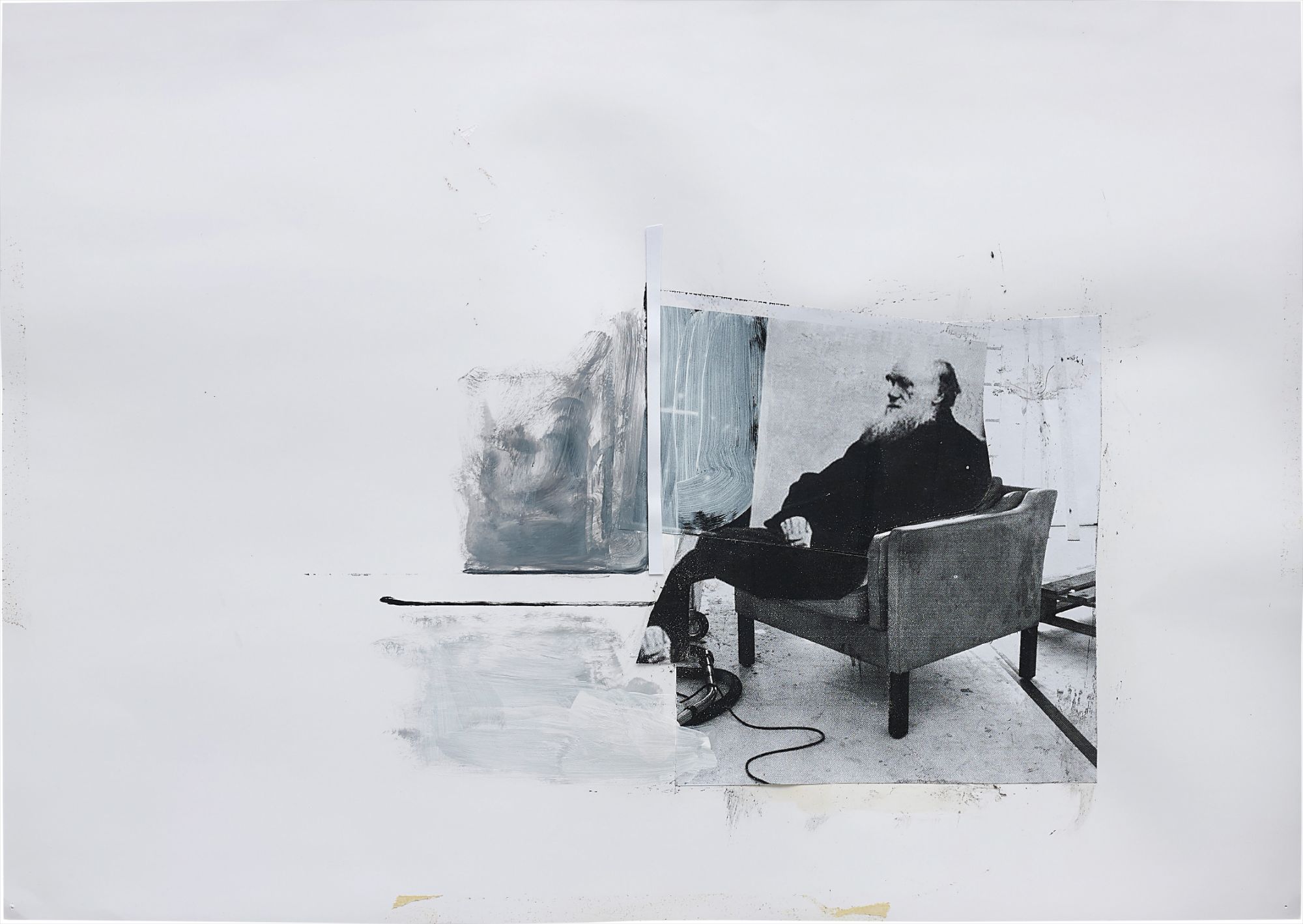 Adrian Ghenie — Study for 'Self-Portrait as Charles Darwin'