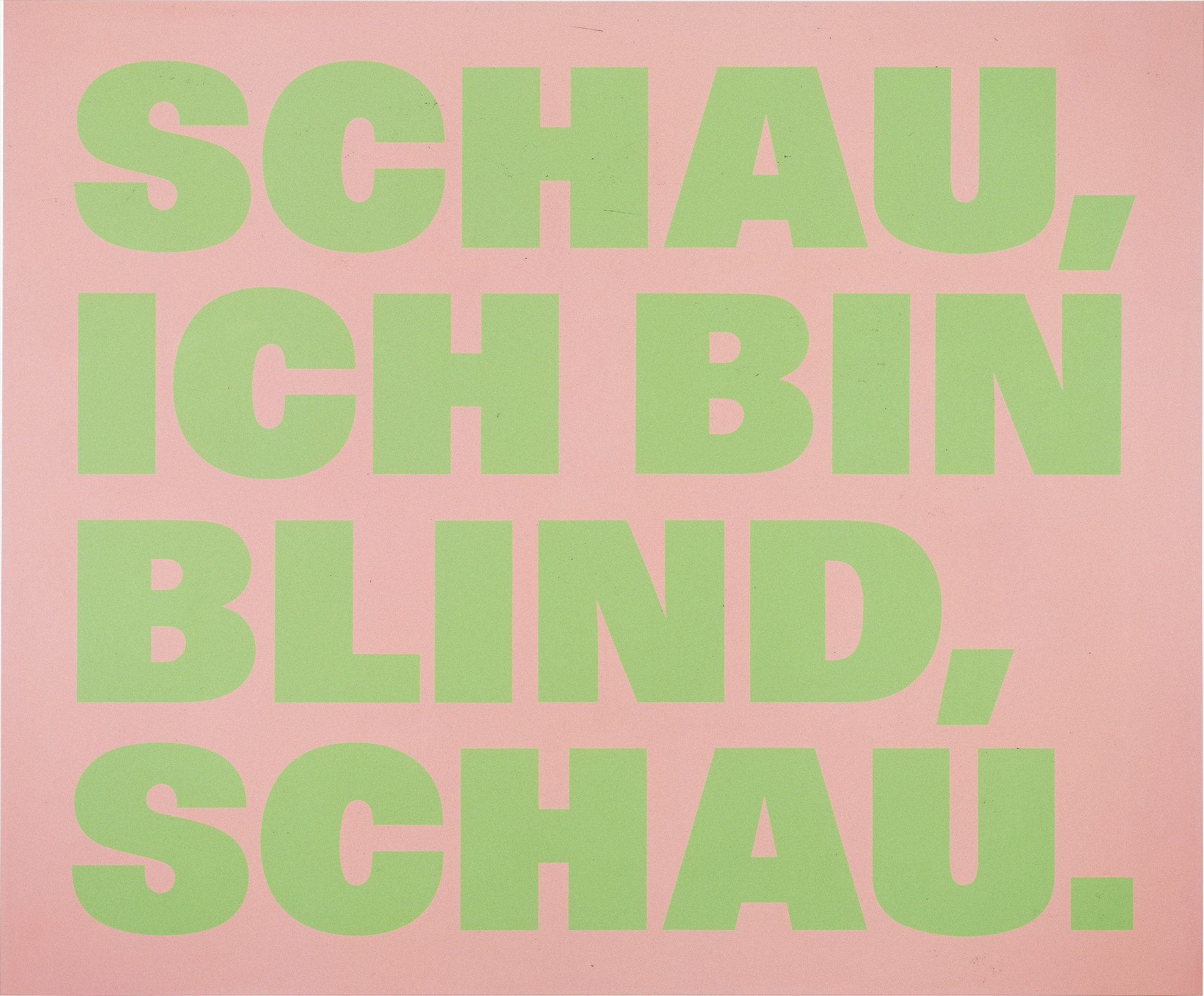 Rémy Zaugg — Schau, Ich Bin Blind, Schau.
