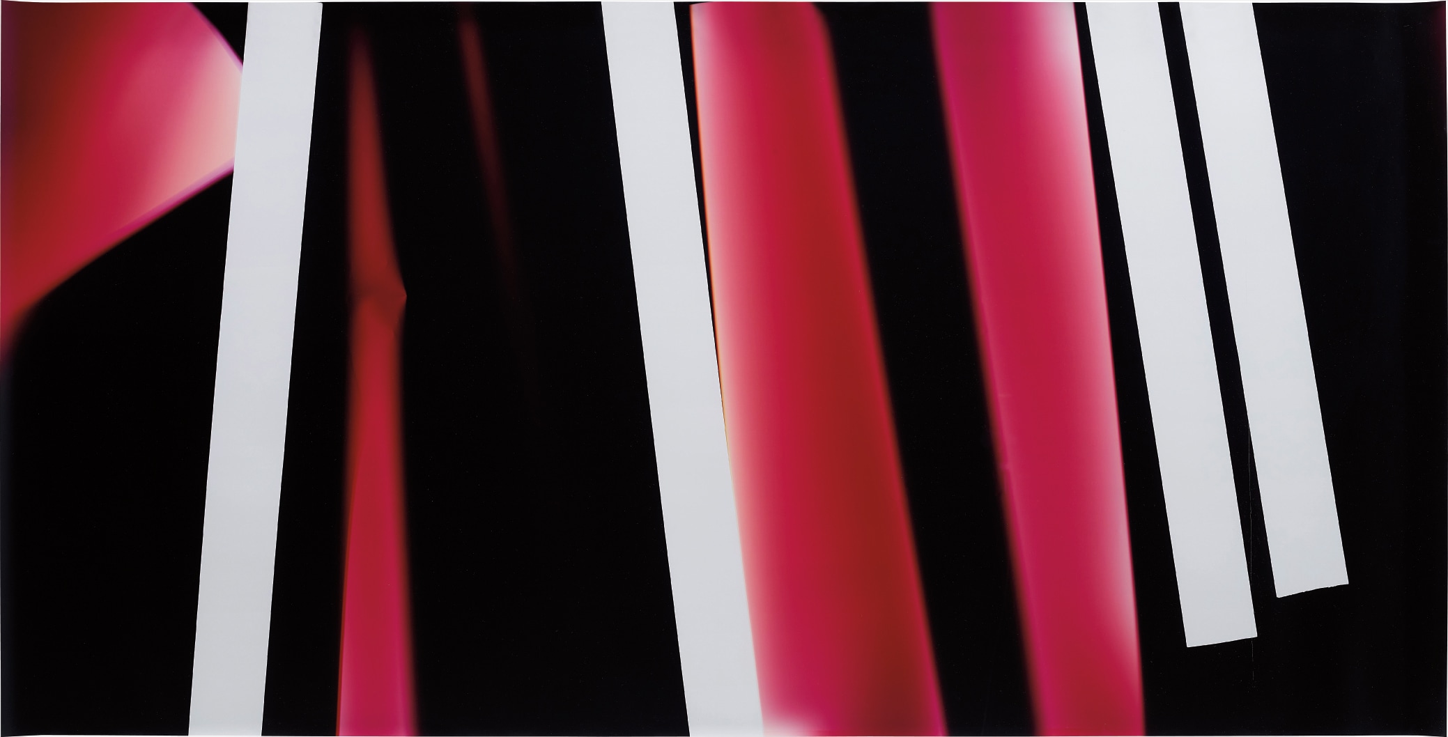 Walead Beshty — Black Curl (CMY/Five Magnet: Irvine, California, January 2nd, 2010, Fujicolor Crystal Archive Super Type C, Em. No. 165-021, 09710)