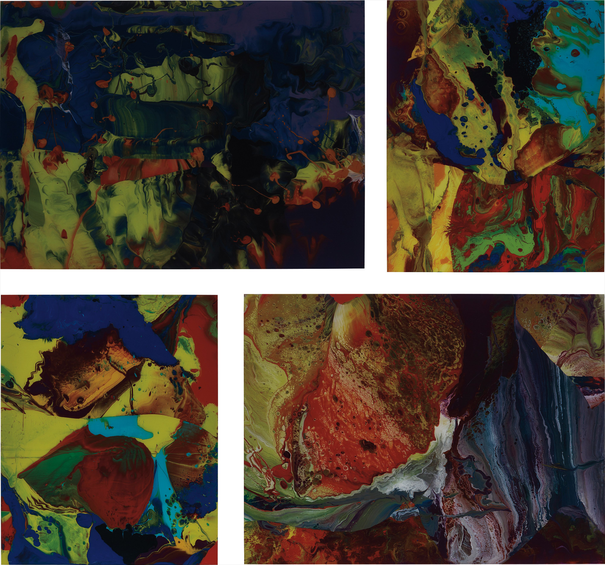 Gerhard Richter — Four works: (i) Aladin (P11); (ii) Bagdad (P9); (iii) Bagdad (P10); (iv) IFRIT (P8)