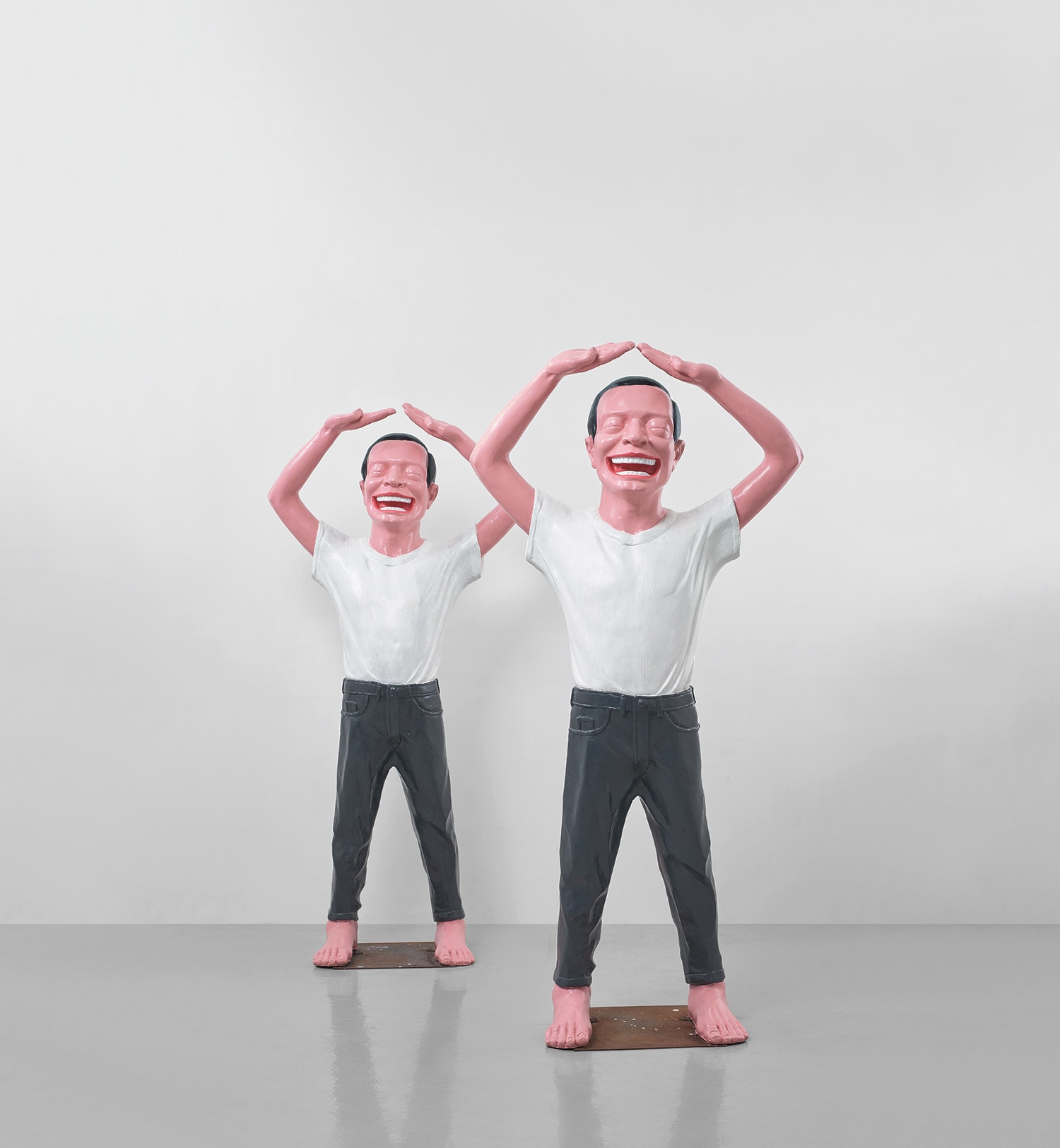 Yue Minjun — Two works: (i) Contemporary Terracotta Warriors No.5; (ii) Contemporary Terracotta Warriors No.5