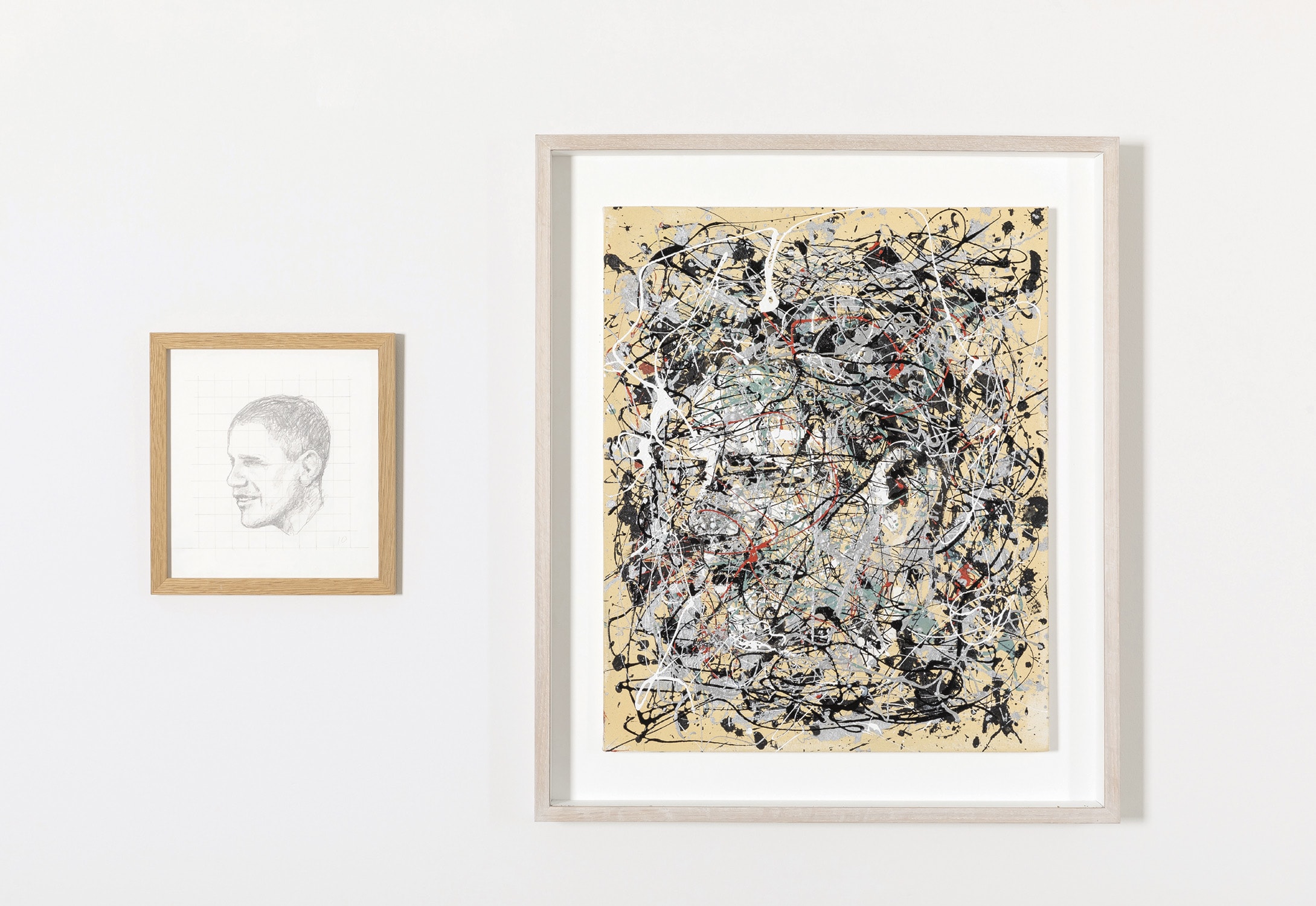 Art & Language — Portrait of President Barack Obama in the Style of Jackson Pollock