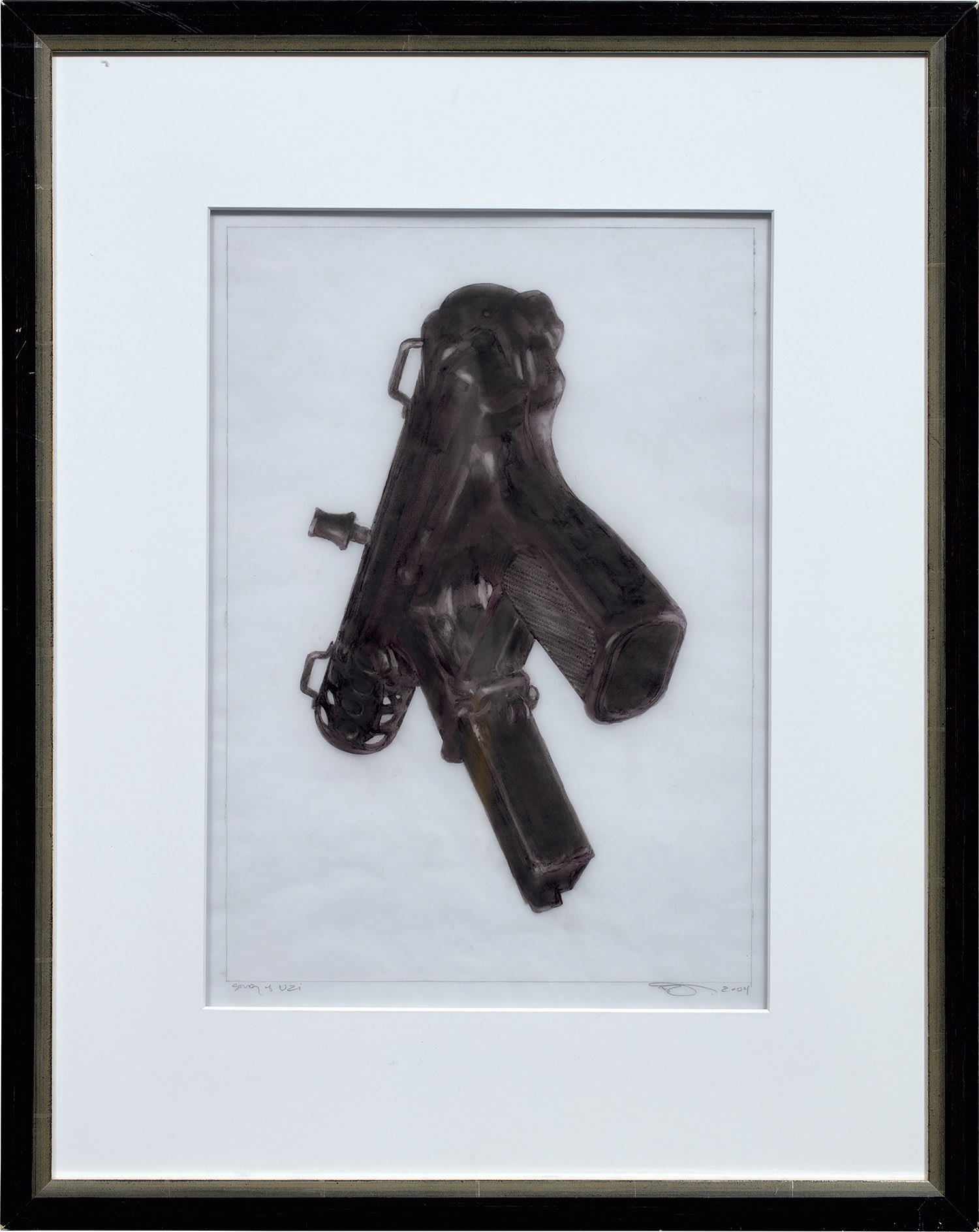 Robert Longo — Study of Uzi
