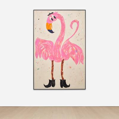 Bakkancsos Flamingó (Flamingo with Boots)