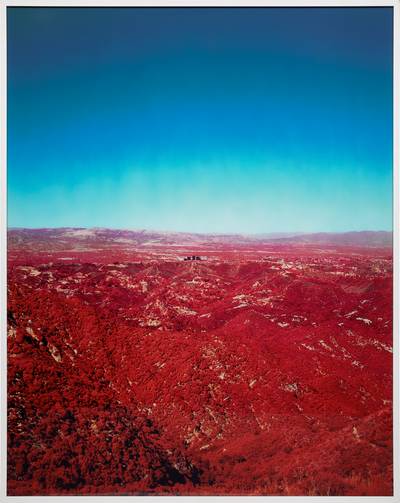 Cibachrome print face-mounted to Plexiglas, in artist's frame