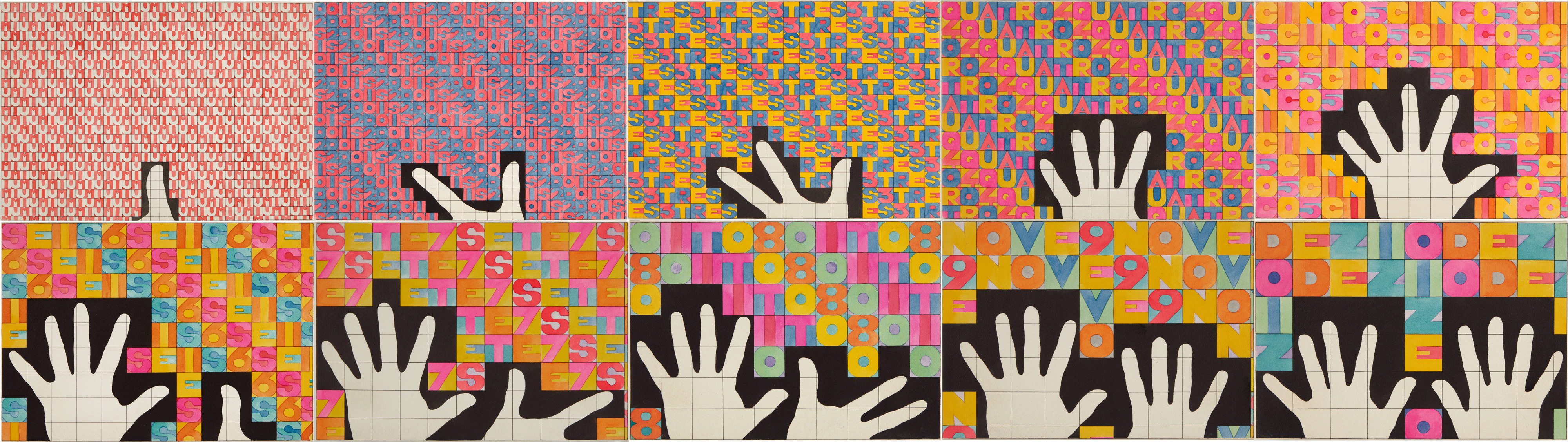 Alighiero Boetti — Da uno a dieci (portoghese)