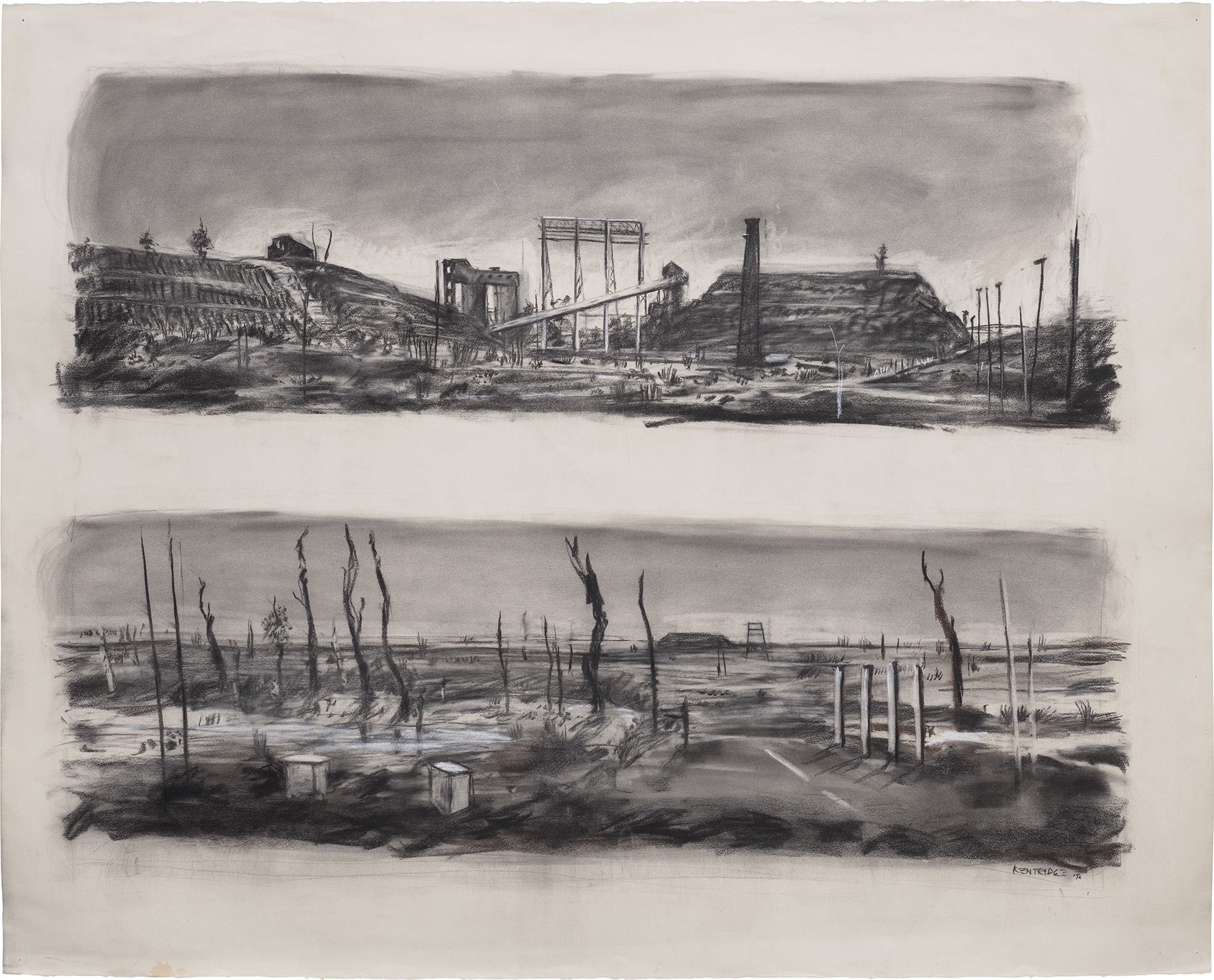 William Kentridge — Drawing from 'Woyzeck on the Highweld'
