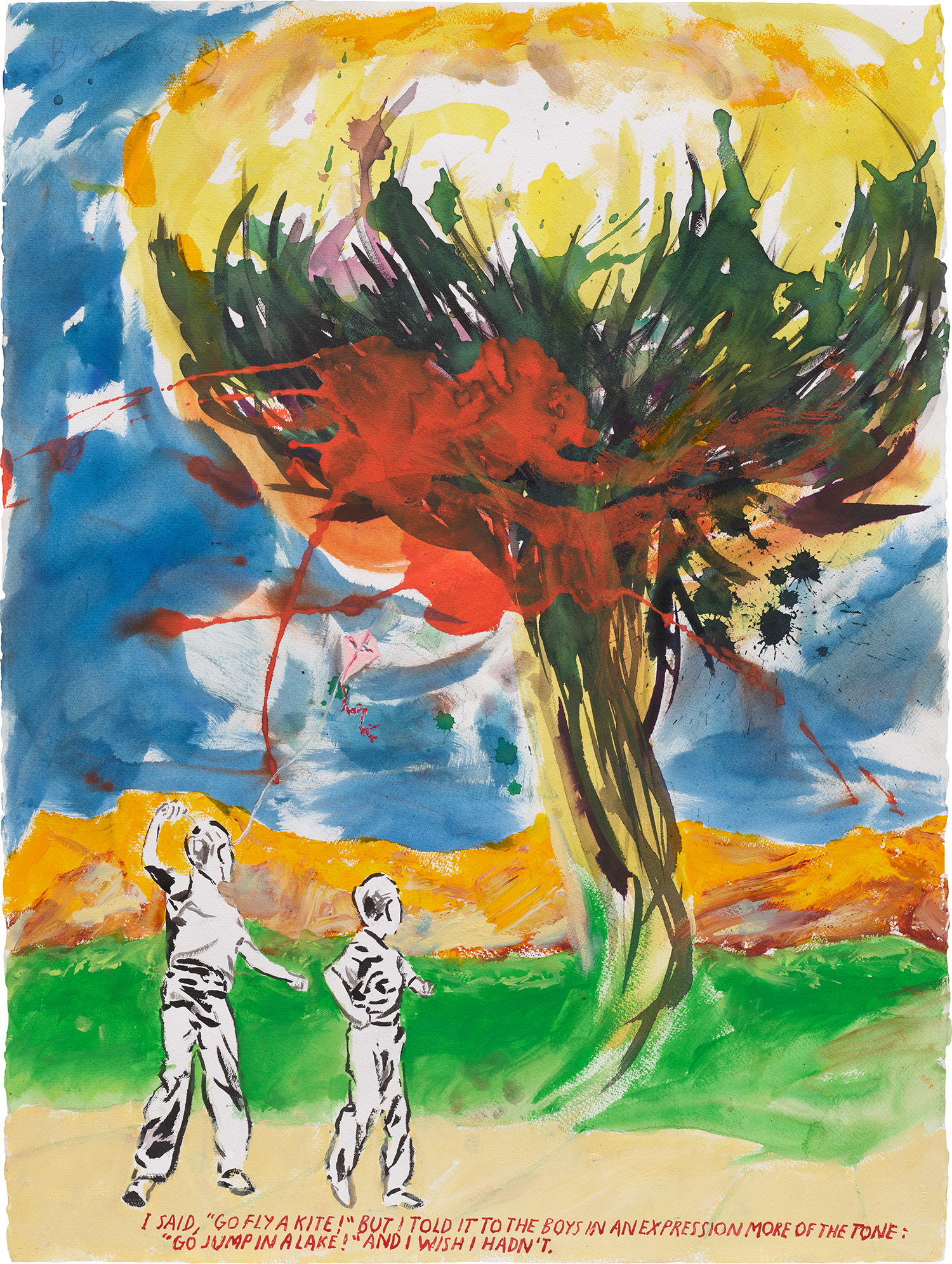 Raymond Pettibon — No Title (I said go)