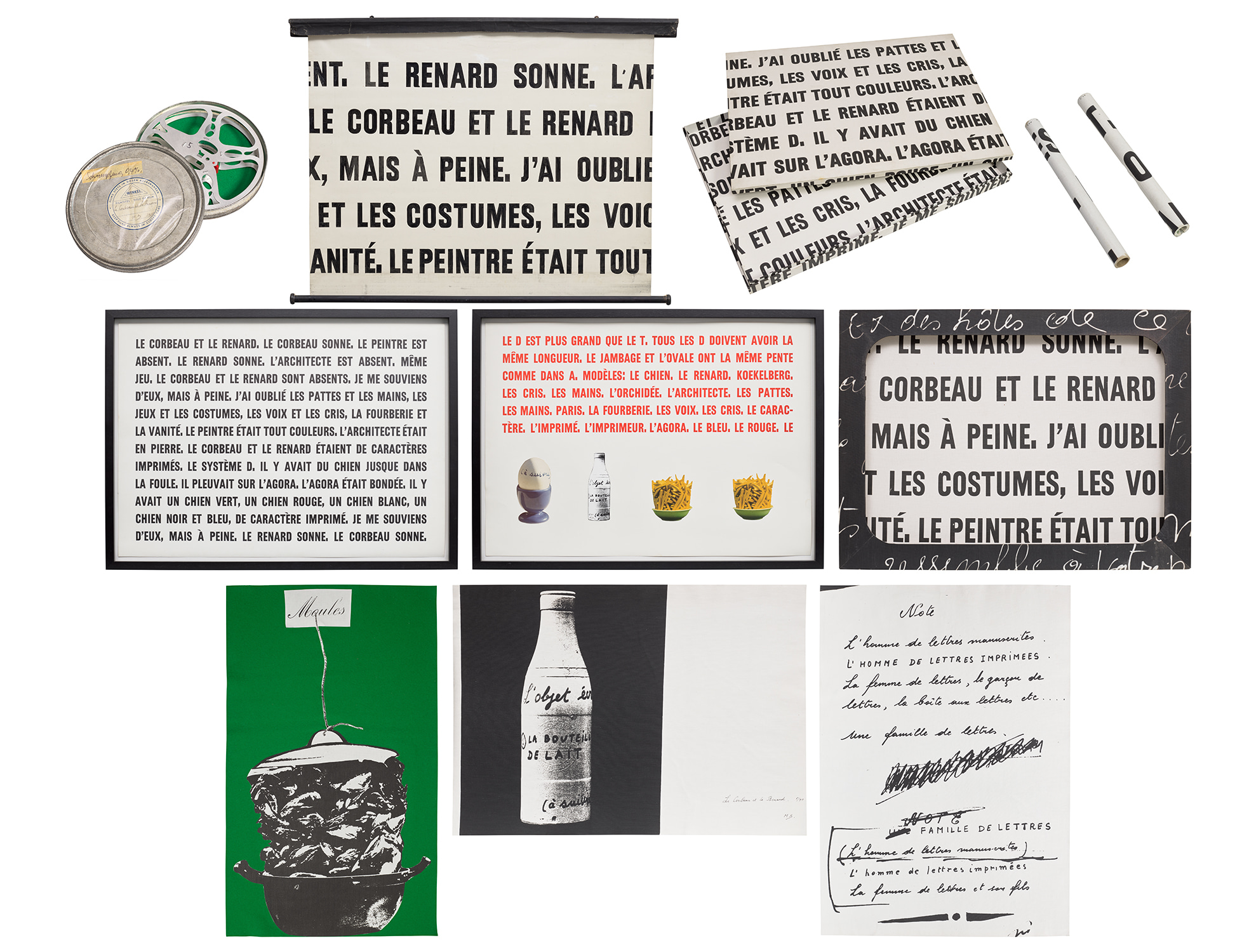 Marcel Broodthaers — Le Corbeau et le Renard