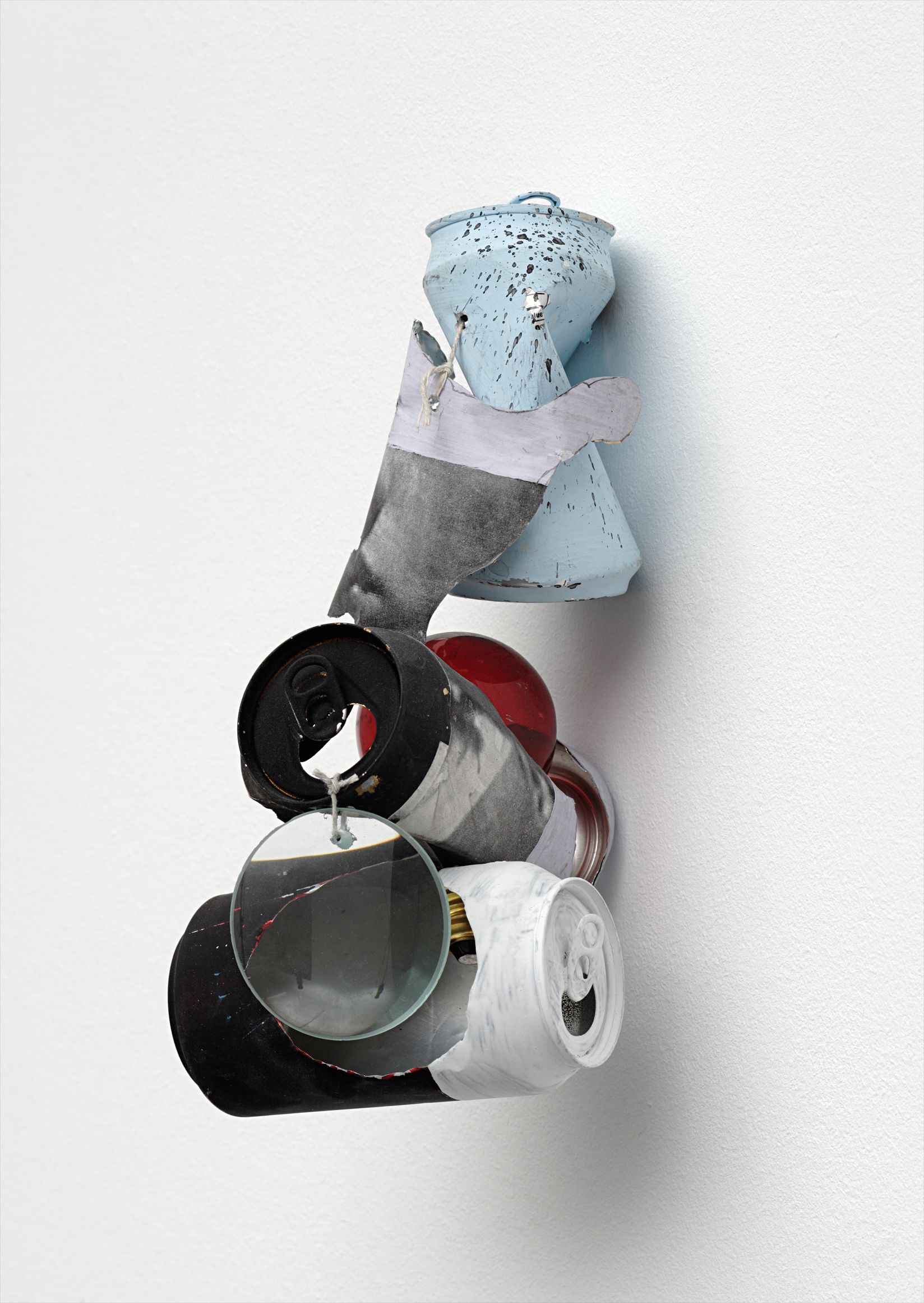 Paul Lee — soda cans, magnifying glass, string, paint, Xerox, socks, coal, light bulb