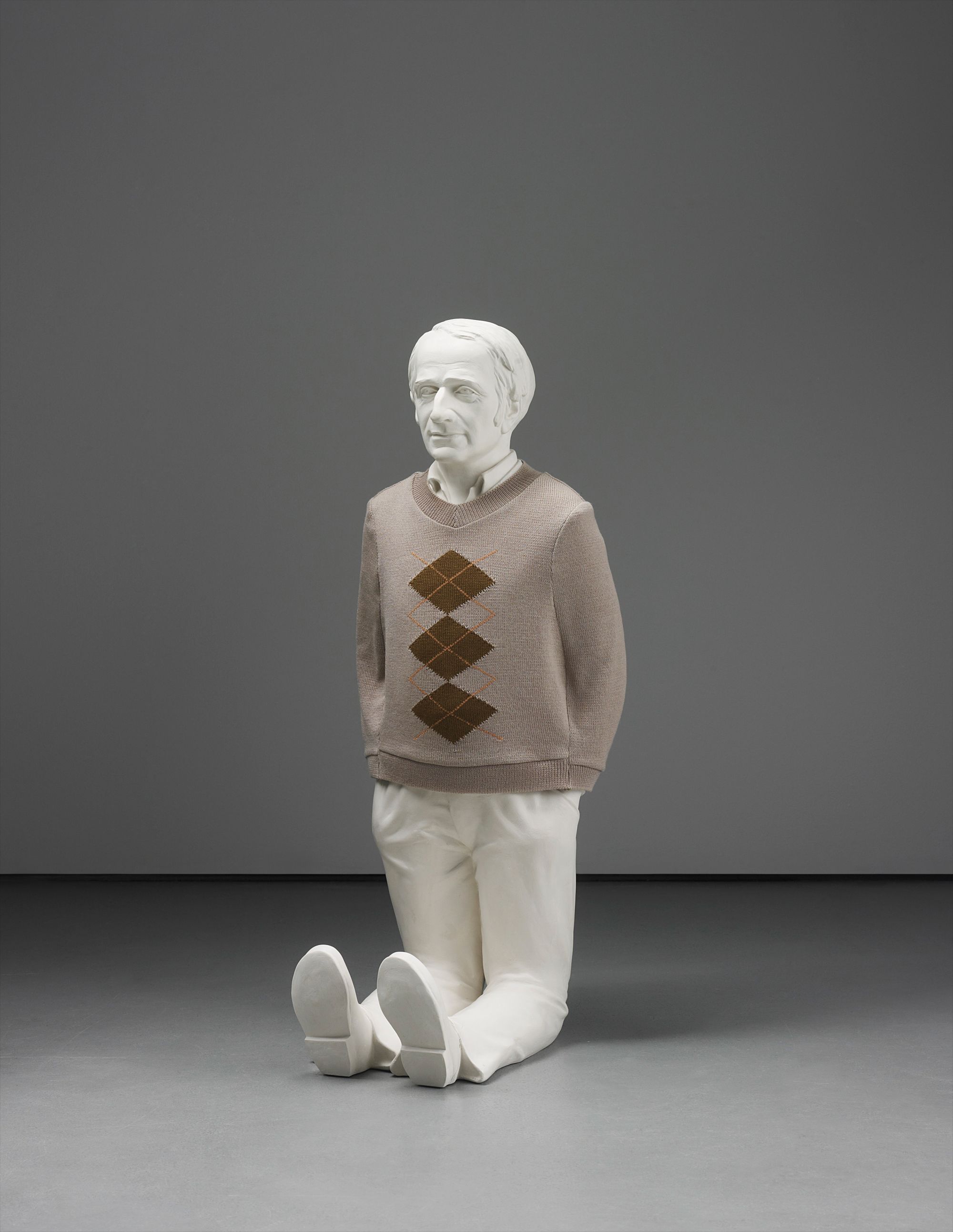 Deleuze Kneeling Down