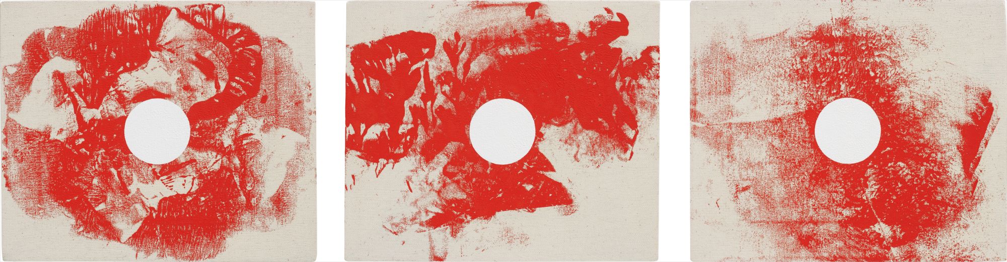 Zak Prekop — "When looking at paintings, an awareness of material reality coincides with the perception of an interior, pictorial space, so a painting is looked both at and through. I work with this literally in many of my paintings where one actually sees through the semi-transparent canvas to its other side, so that looking into or through is again a process of perceiving real material, not only the kind of painterly space that has been constructed historically by conventions like the rectangle of stretcher bars or an oval framing in a portrait."  Zak Prekop