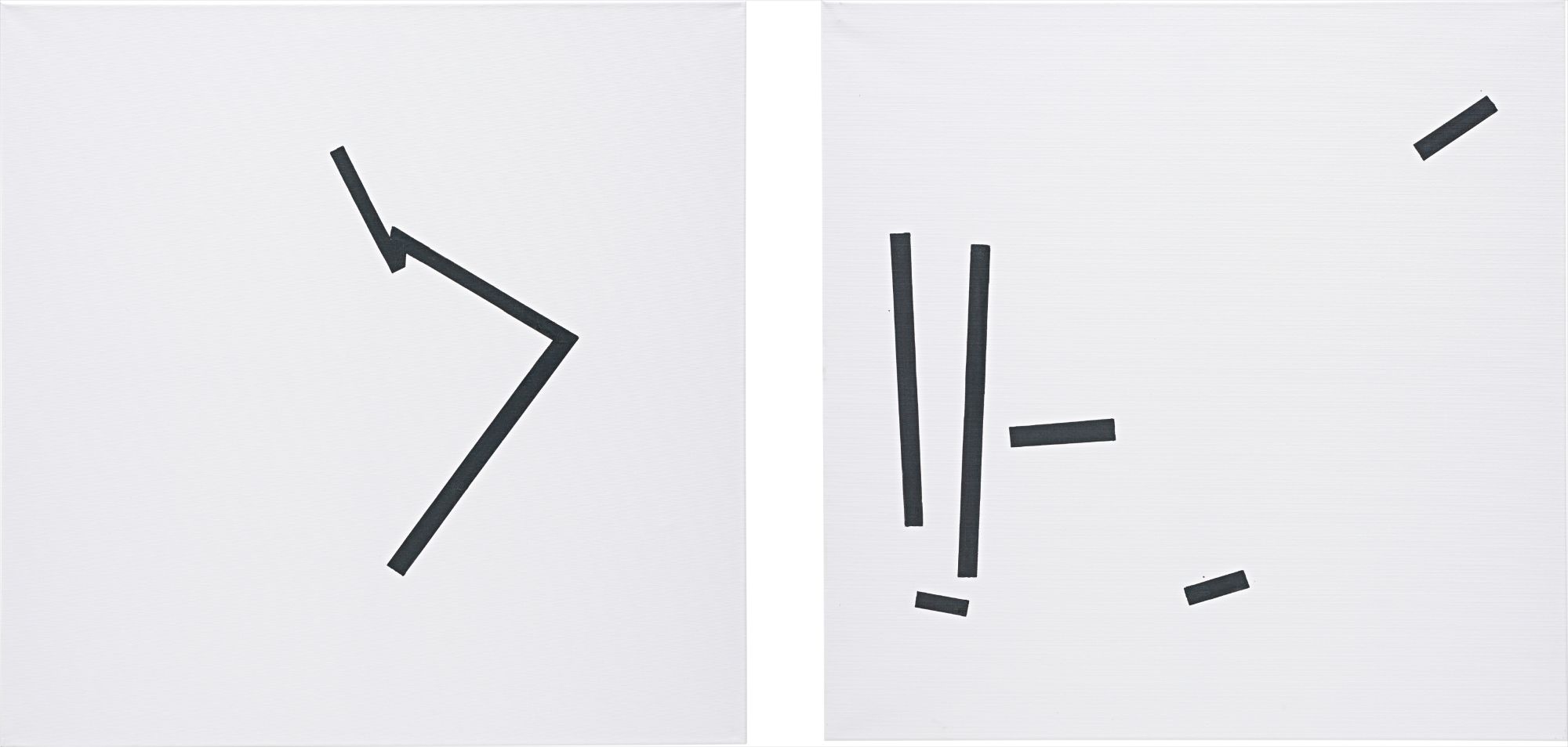 Two works: (i) Painting (DSC 4940); Painting (DSC 4939)