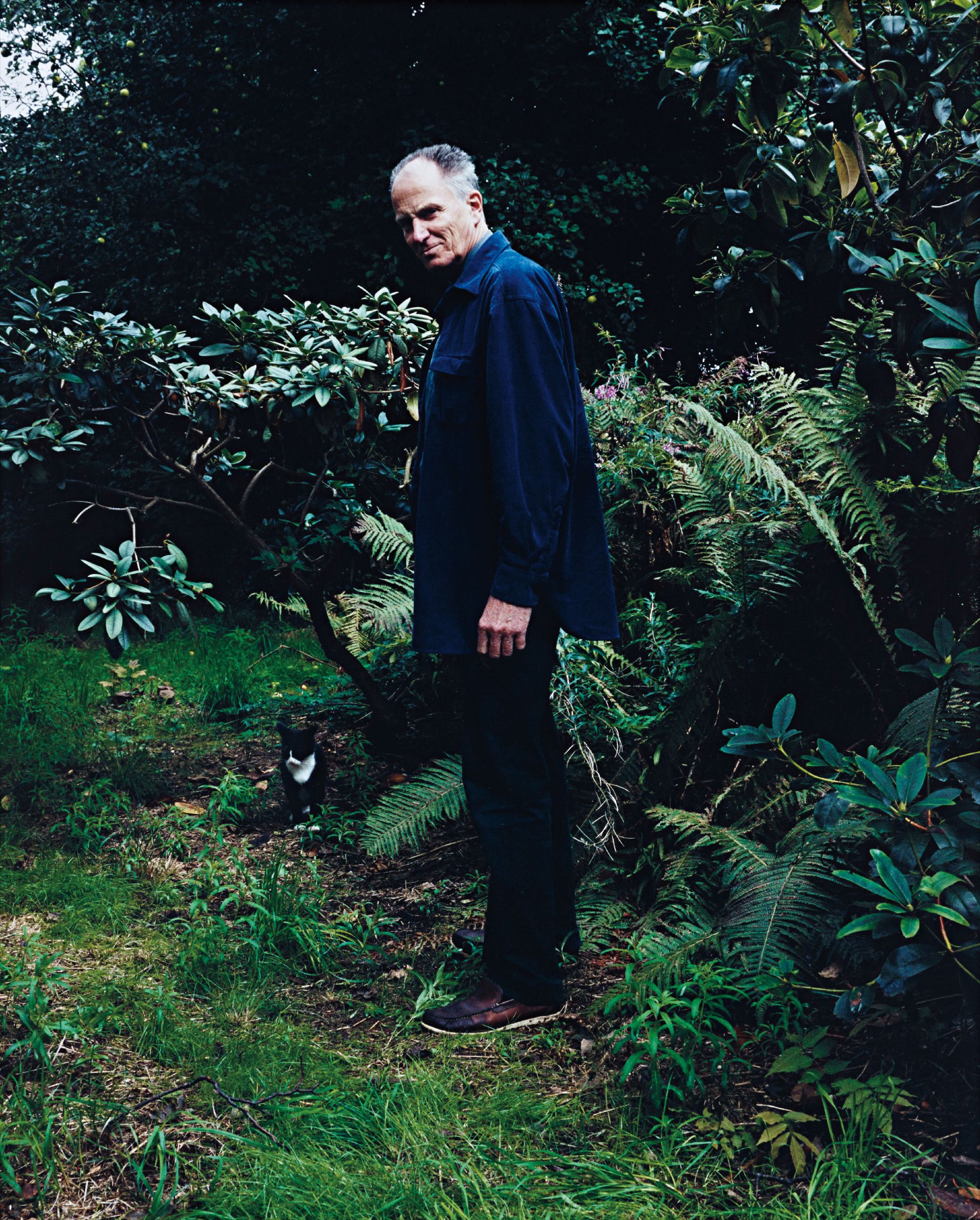 Hans Hansen in his Garden