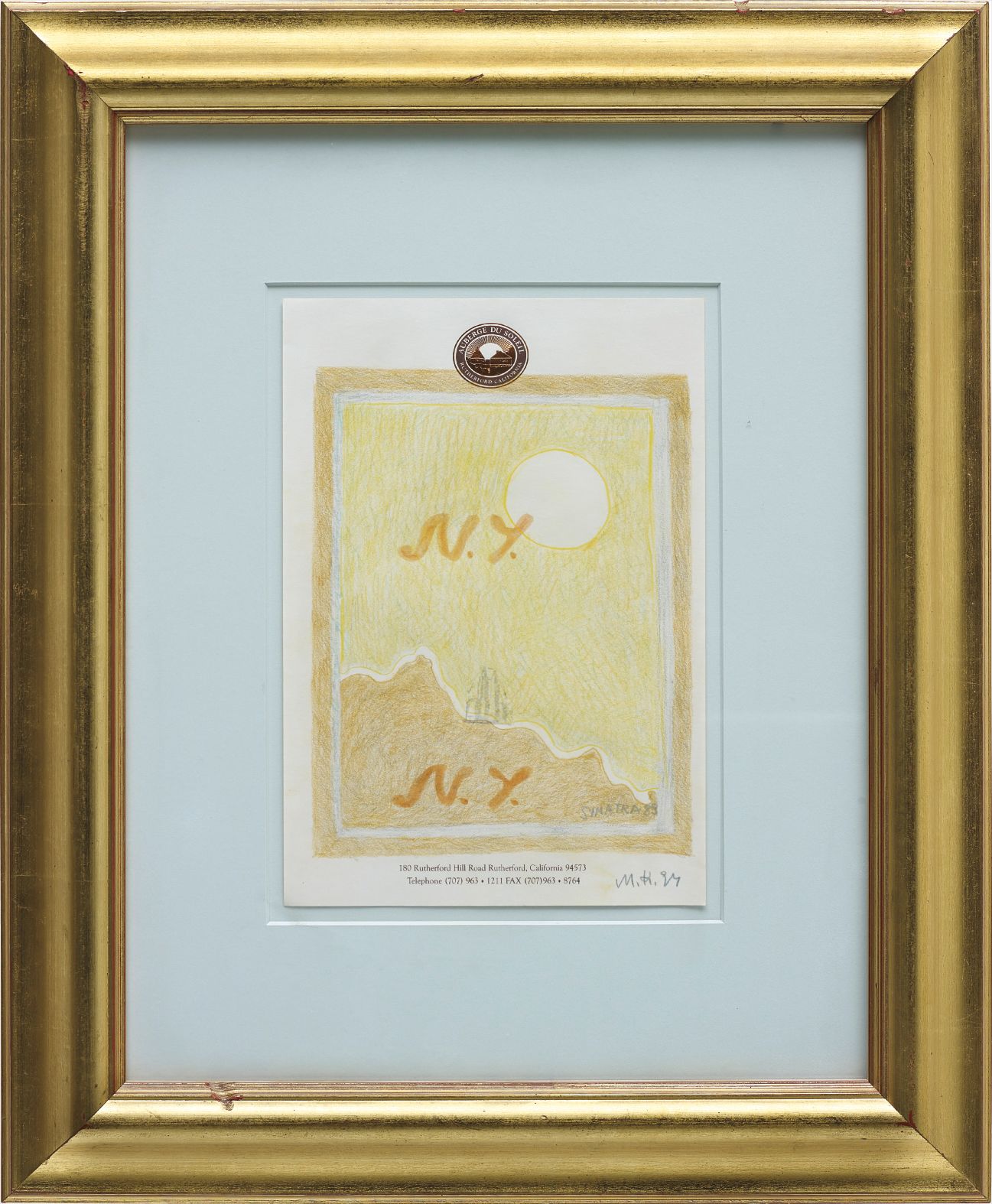 Günther Förg — oilstick on paper