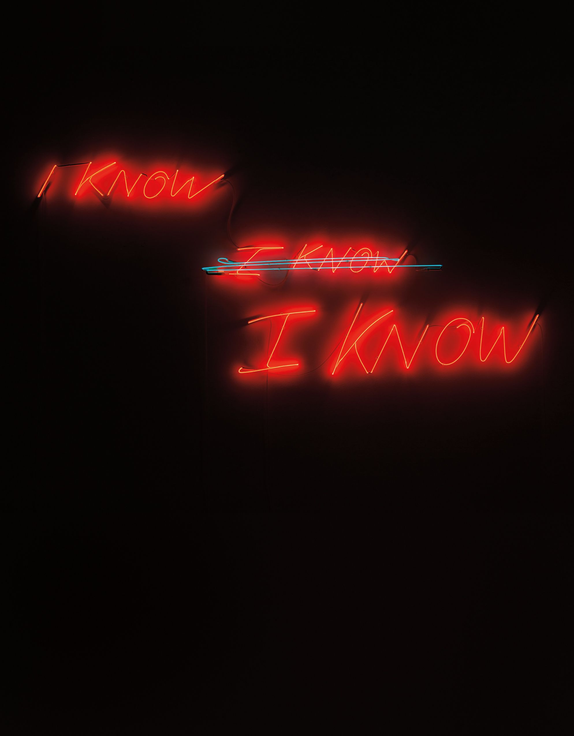Tracey Emin — I know, I know, I know