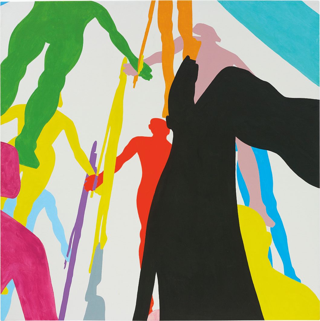 Jonathan Borofsky — Human Structures Painting Study #7