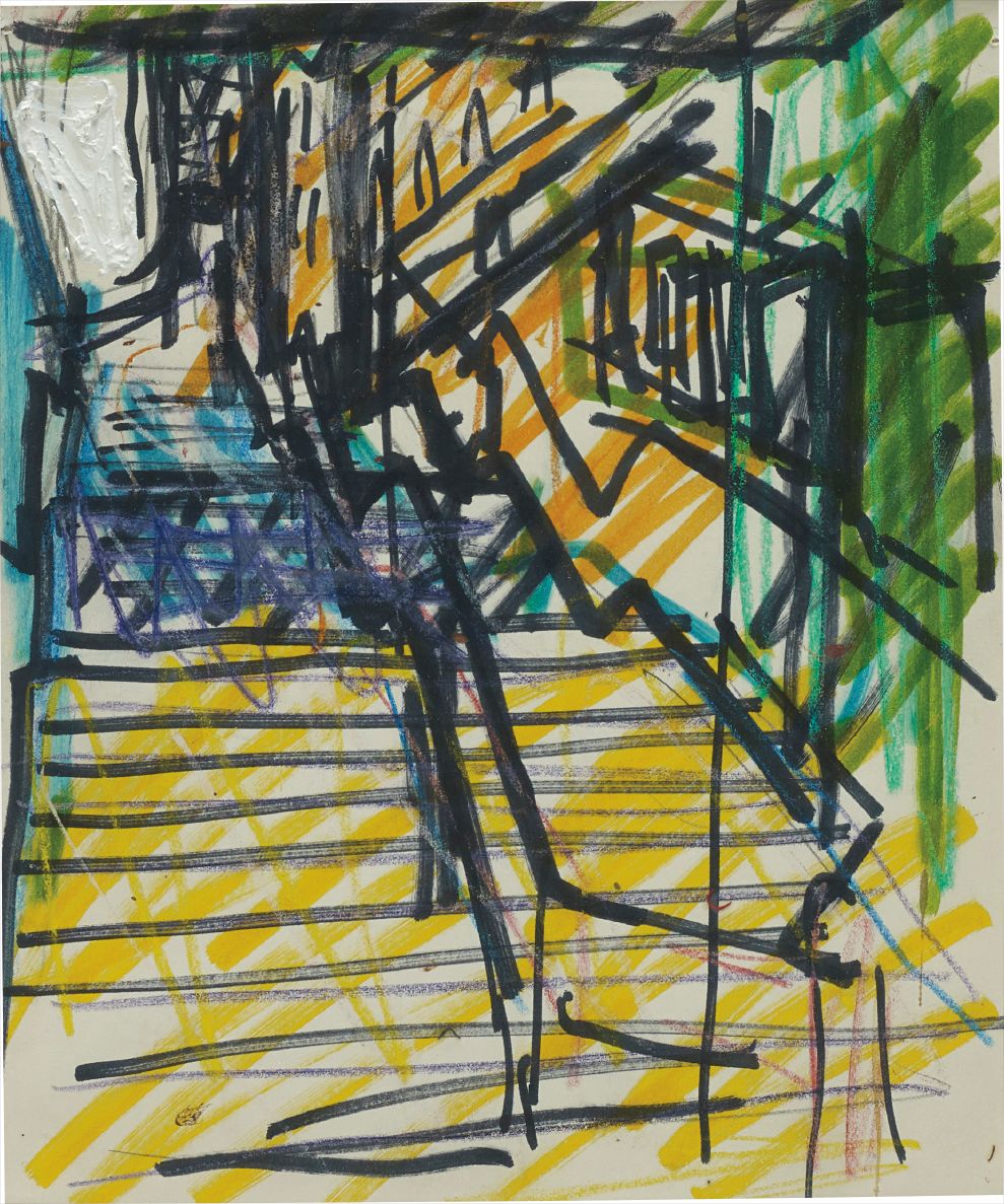 Frank Auerbach — St. Pancras Steps