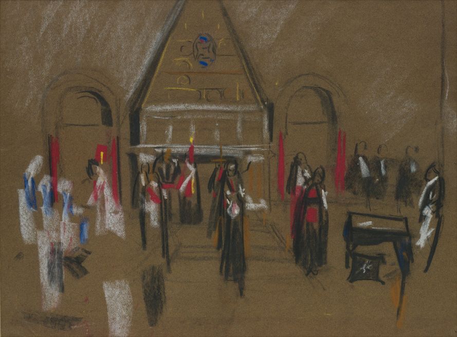 David Bomberg — Armenian Church, Jerusalem