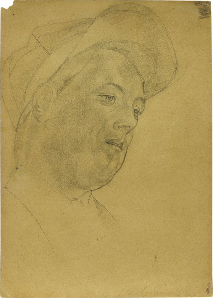 Sir Stanley Spencer — Young man in a cap