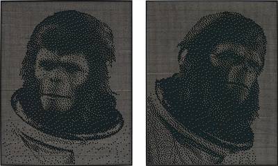 Two works: (i) Ape 02 (ii) Ape 03