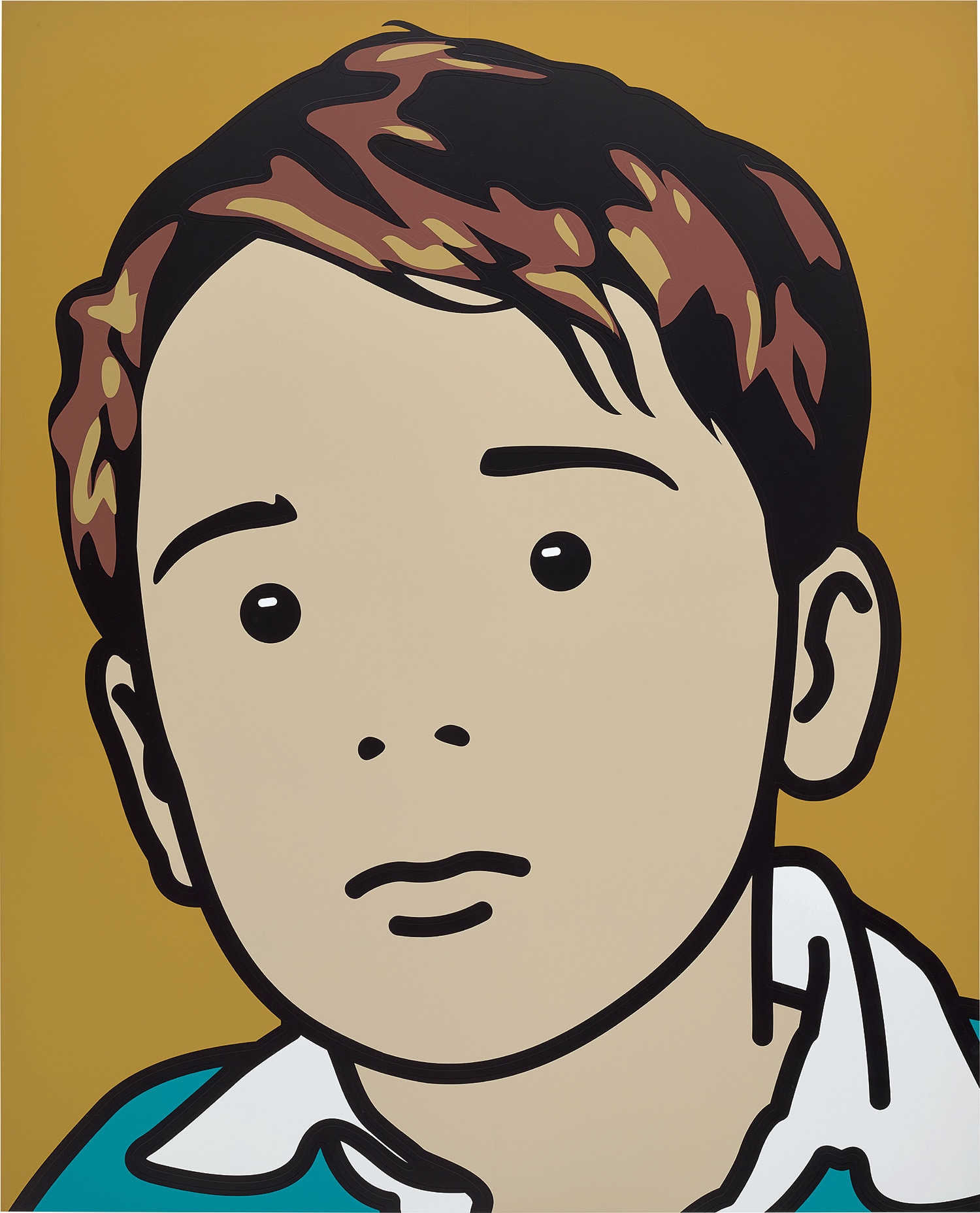 Julian Opie — Sam, schoolboy.