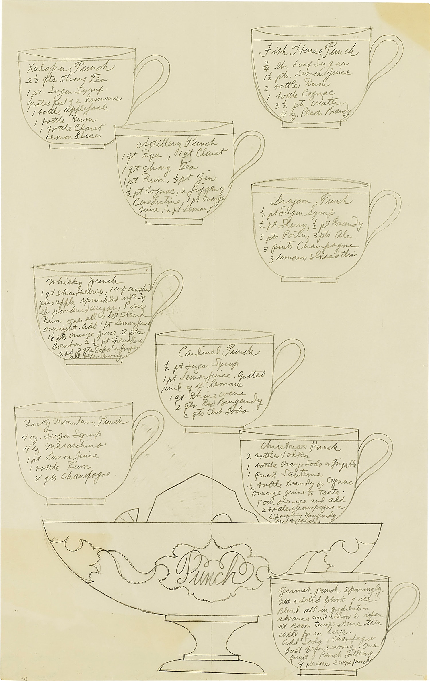 Louise Bourgeois — ballpoint pen on paper