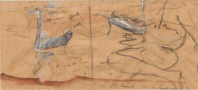 Two works: i) White is the Color ii) Zwirner & Wirth Exhibition Drawing 1/4