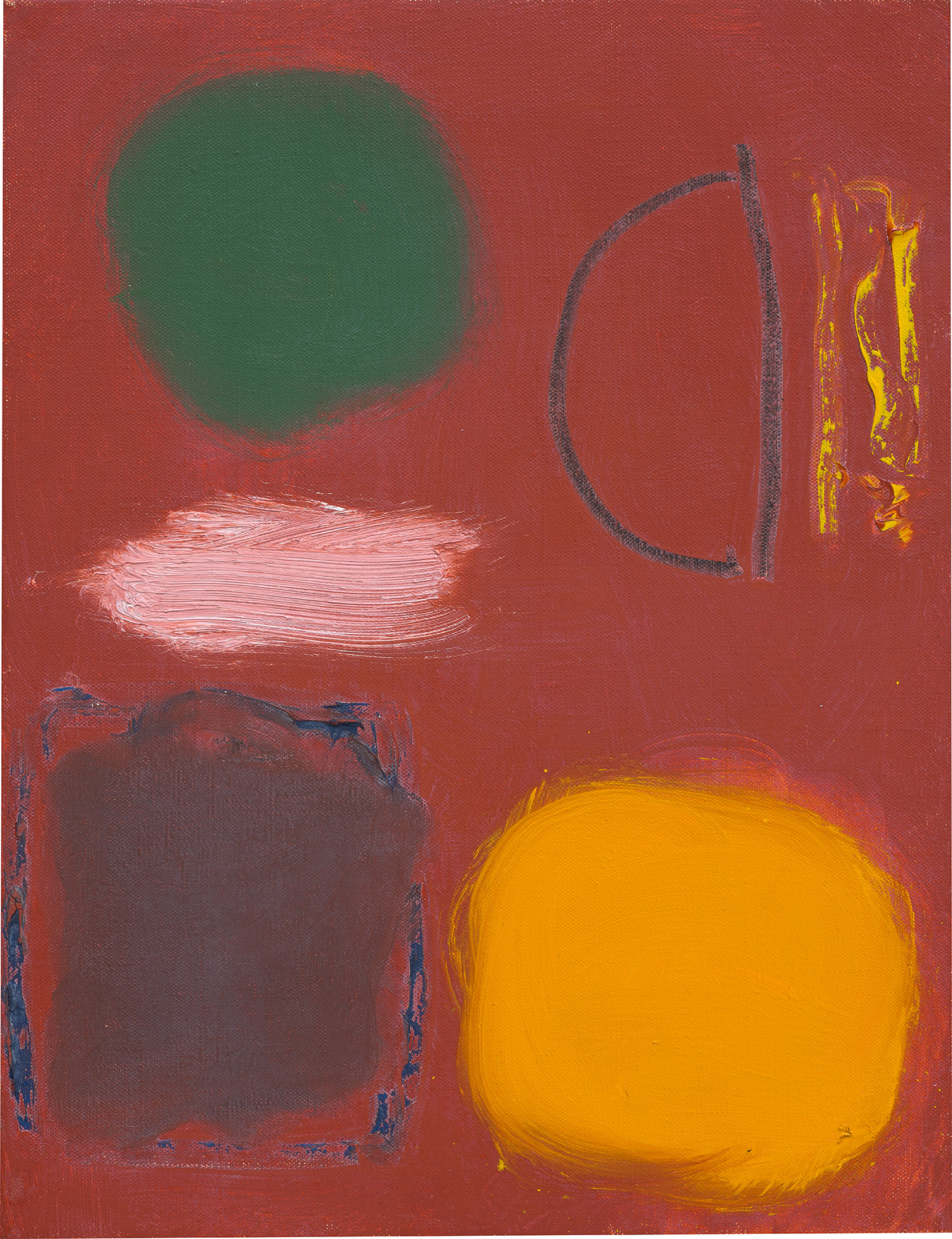 Small Brown with Green and Yellow