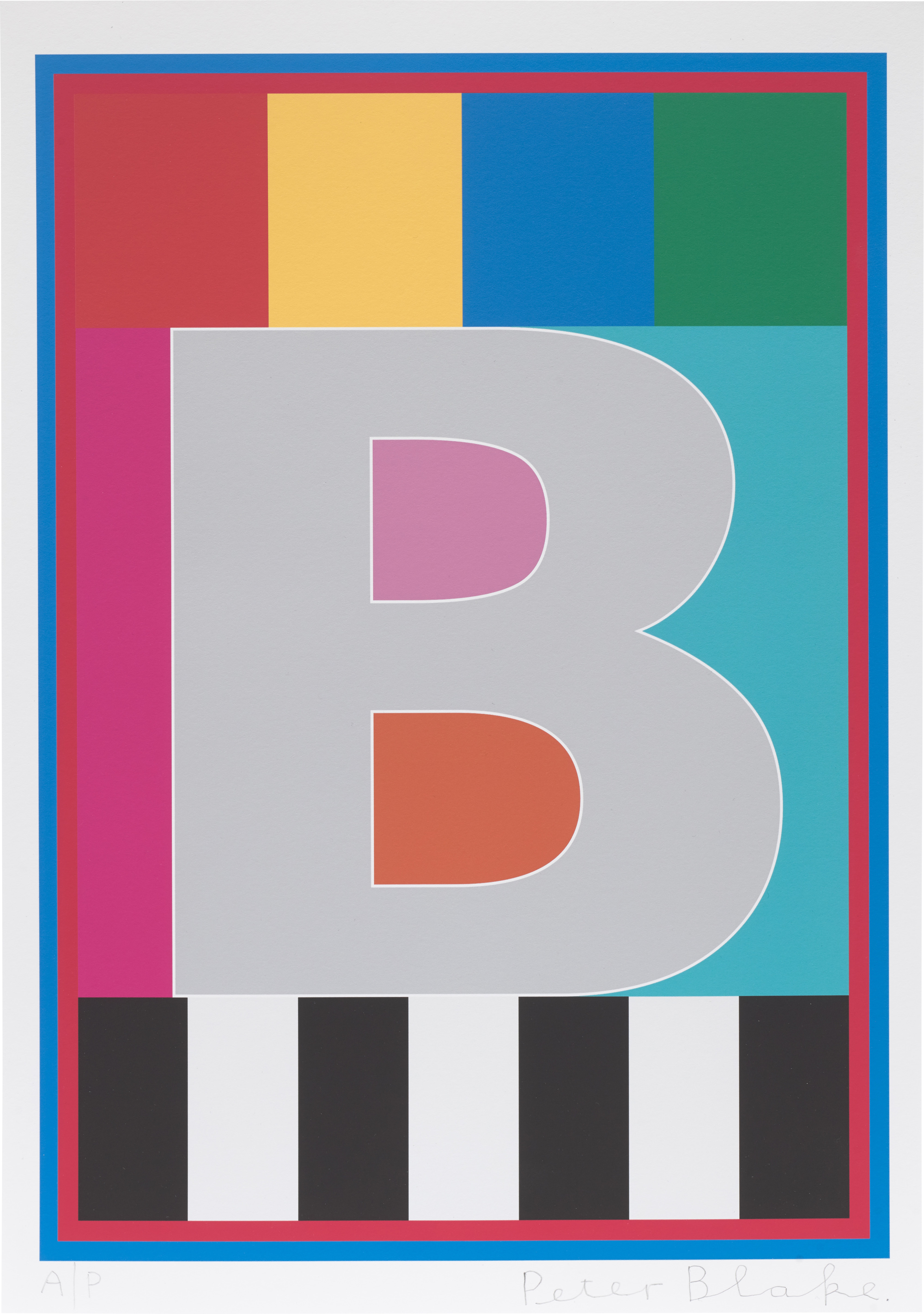 Peter Blake — Dazzle Alphabet Letter B