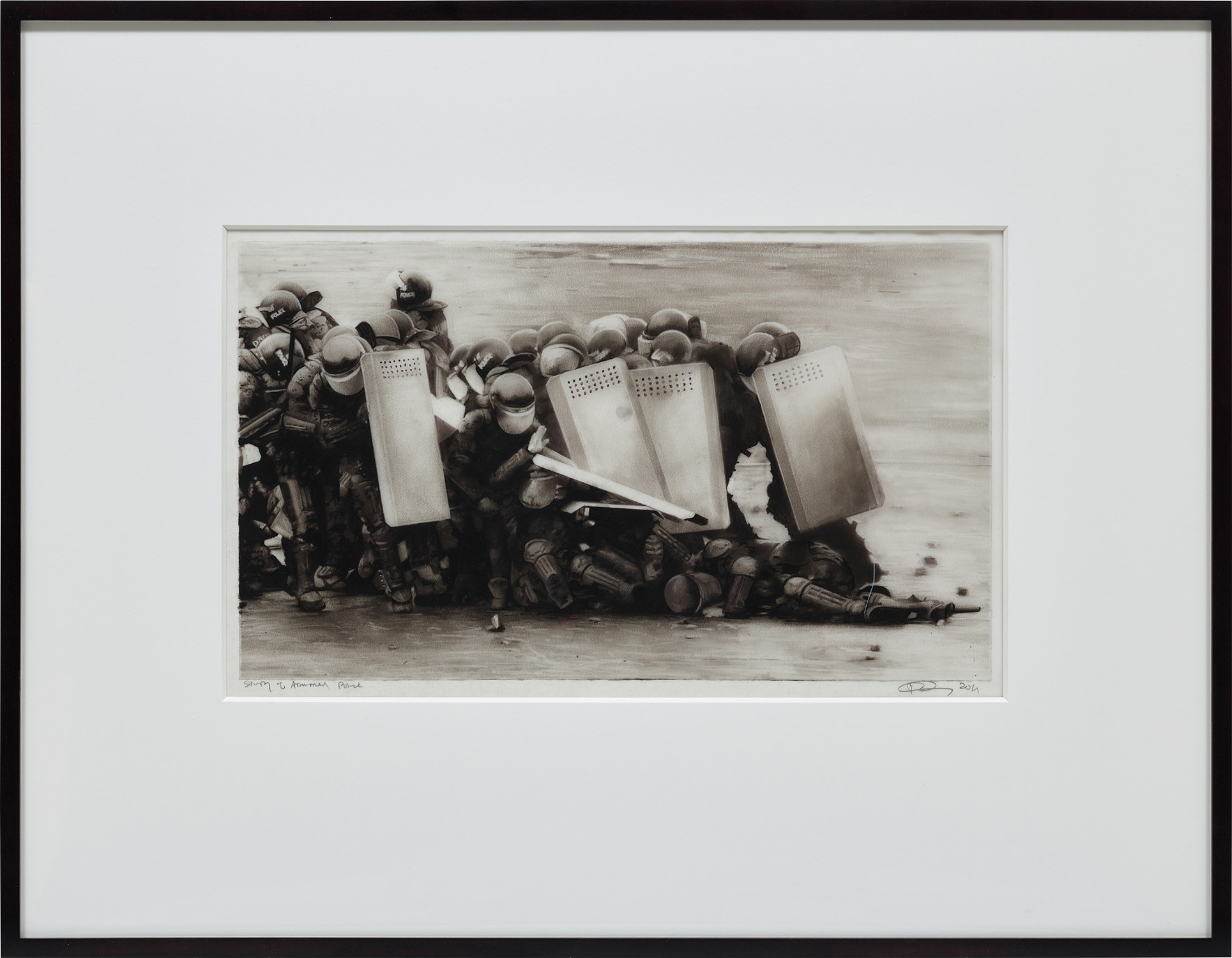 Robert Longo — Study of Armored Police